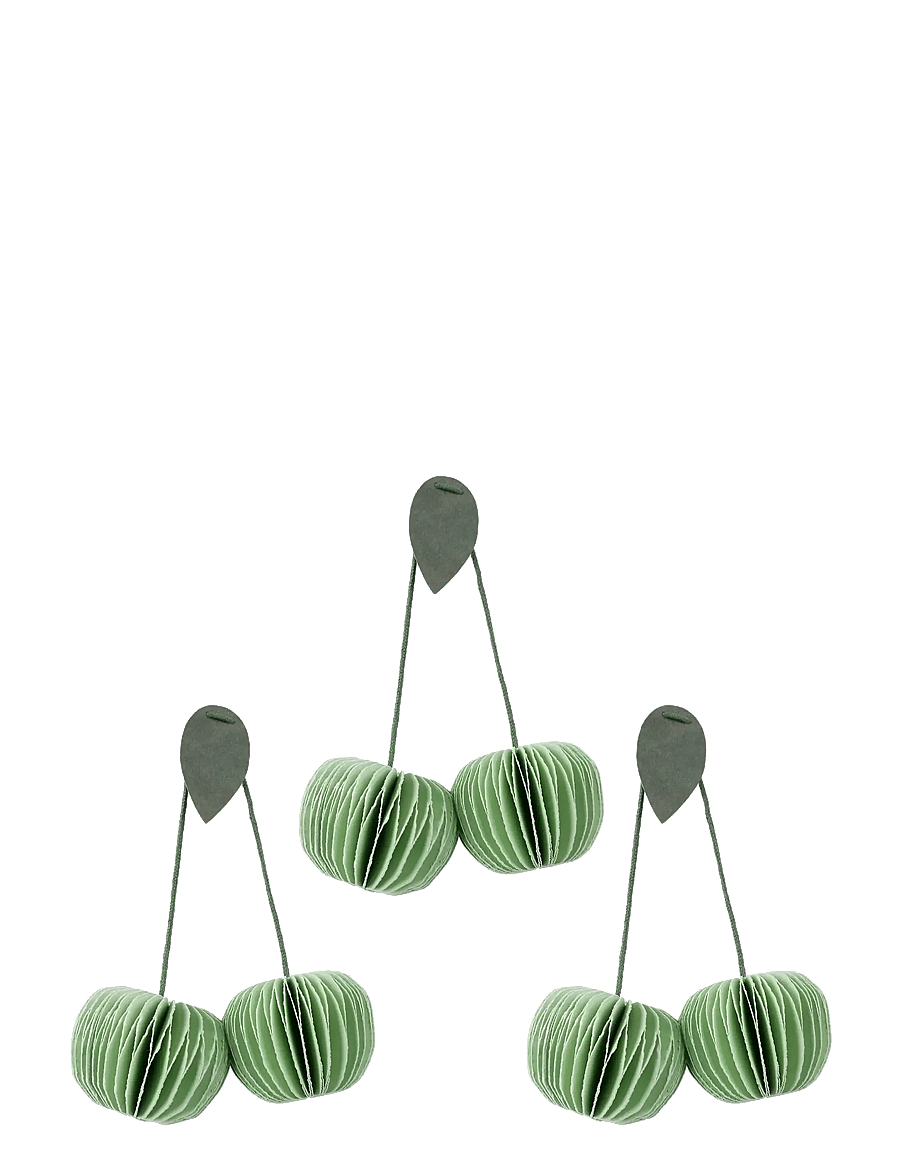 Broste Copenhagen - Cherry Ornaments - jõulupuuehted - light green - 0