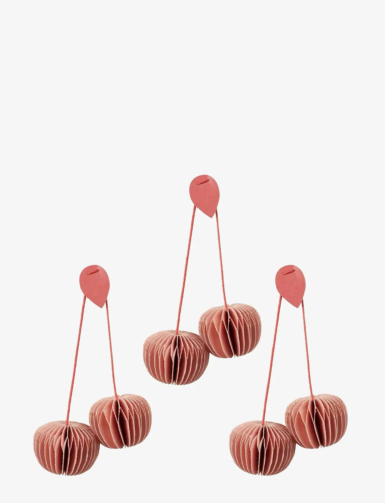 Broste Copenhagen - Cherry Ornaments - figuren & skulpturen - dusty pink - 0