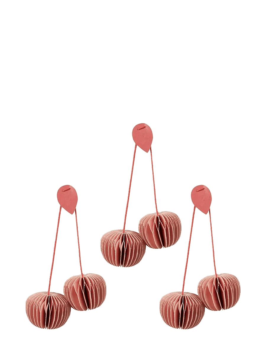 Broste Copenhagen - Cherry Ornaments - figuri ja skulptuurid - dusty pink - 1