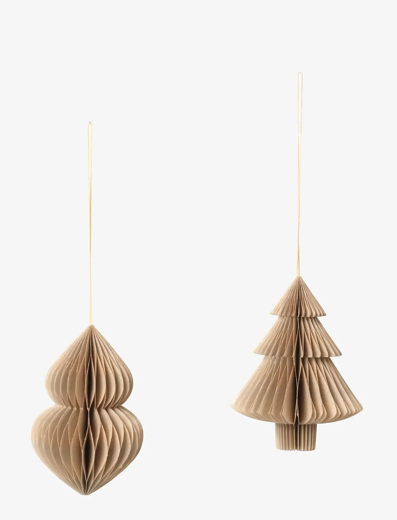 Broste Copenhagen - Christmas Mix Ornaments - shop by price - natural brown - 0