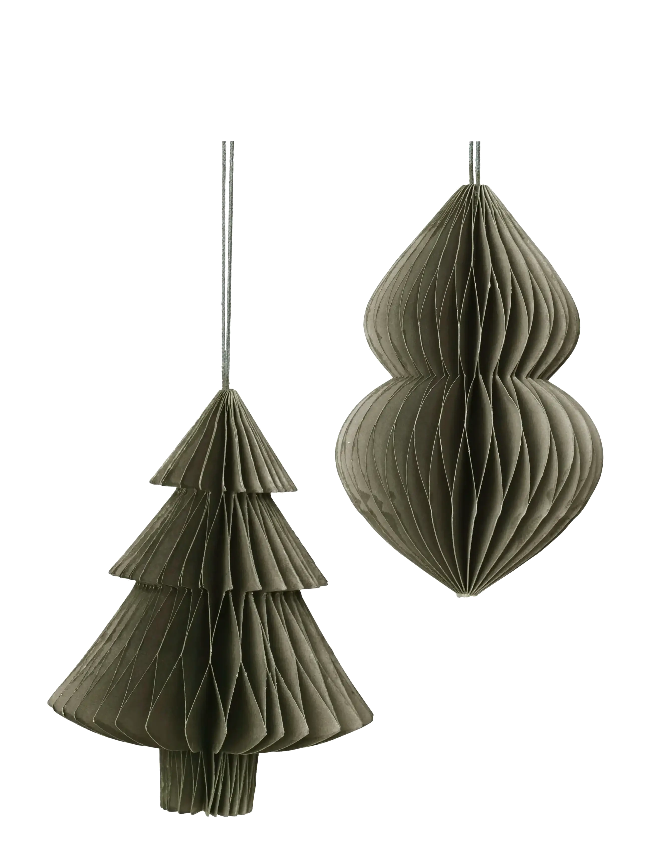 Broste Copenhagen Christmas Mix Ornaments, H:13 cm, Decoration, Khakigrün - Baubles & Tree Accessories, Homeware