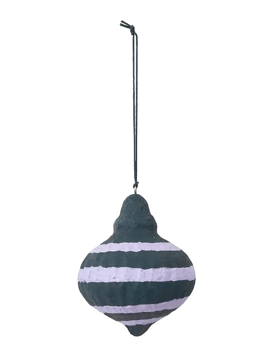 Broste Copenhagen - Pulp Ornament Spinning Top - kalėdiniai žaisliukai - orchid light purple - 0