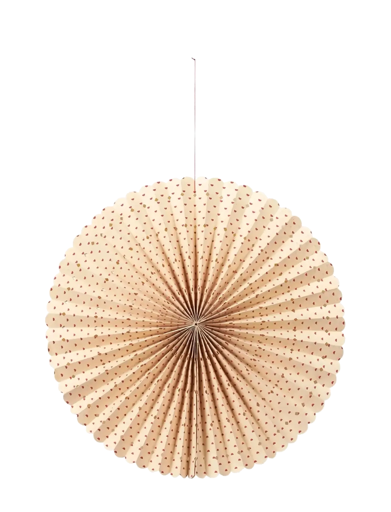 Broste Copenhagen Stella Rosette Medium - Deko-Objekte - NATURAL/POMPEIAN RED / beige