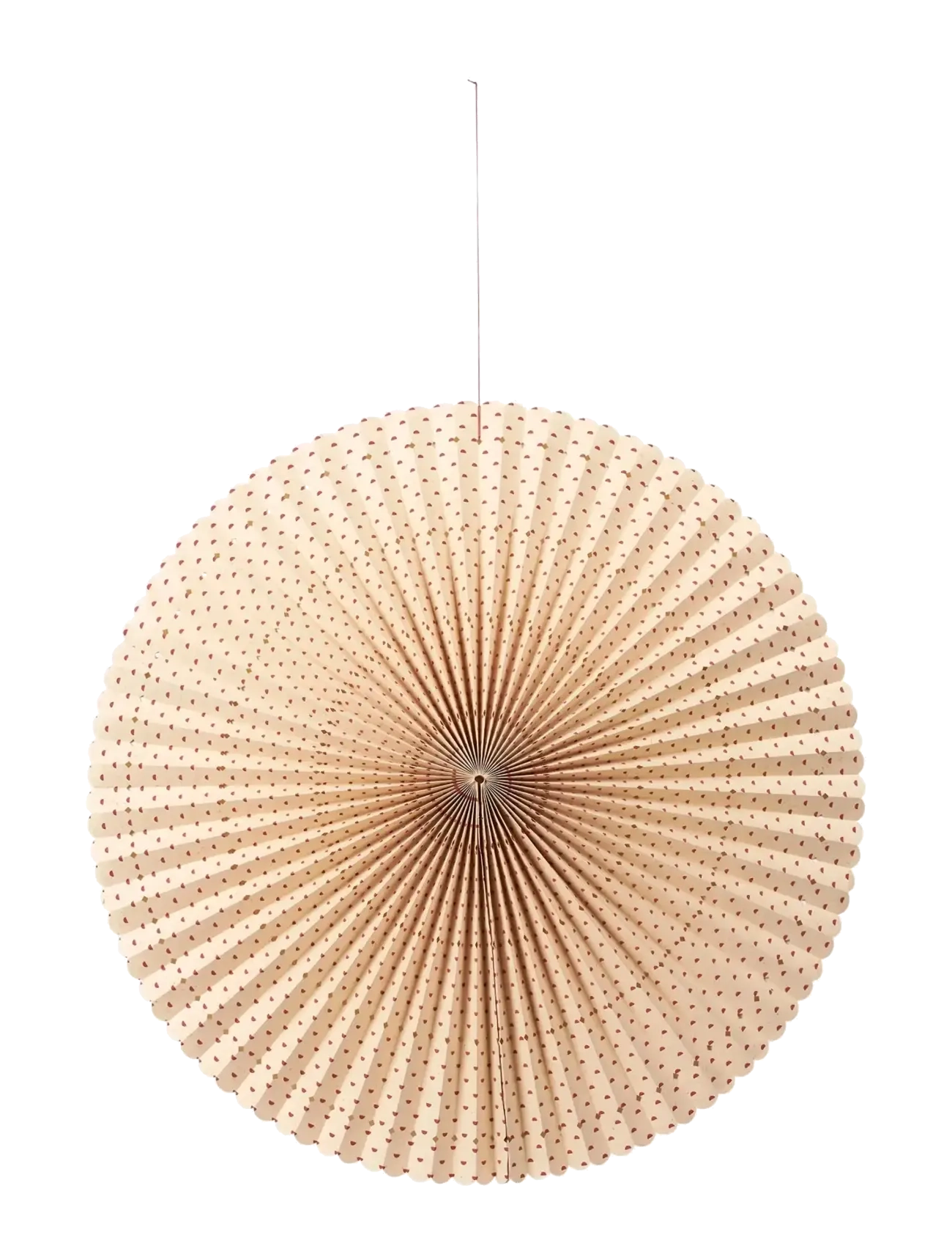 Broste Copenhagen Stella Ornament Large - Weihnachtsdekoration - NATURAL/POMPEIAN RED / beige
