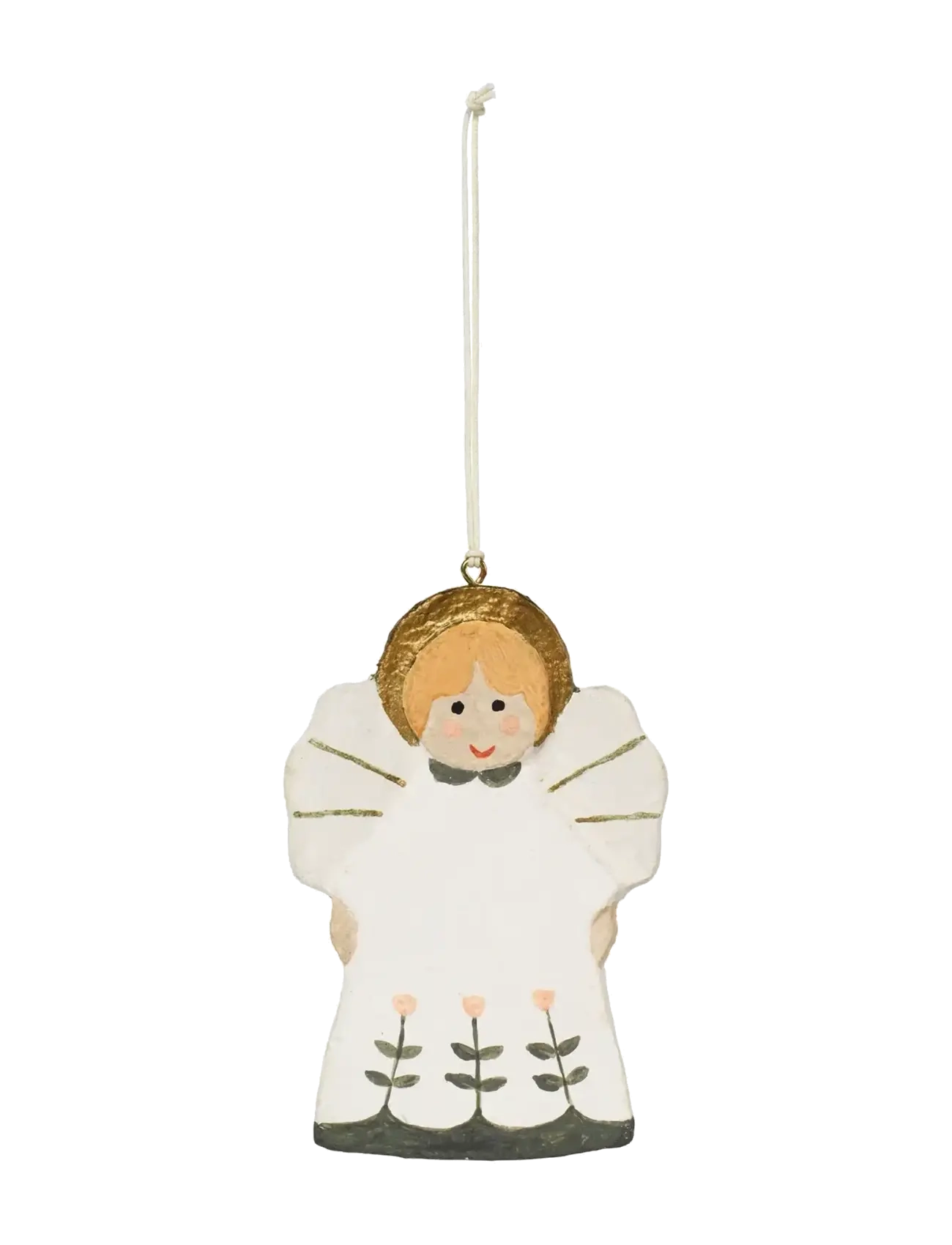 Broste Copenhagen Fairy Tale Ornament Angel - Weihnachtskugeln - MULTI COLOUR / white