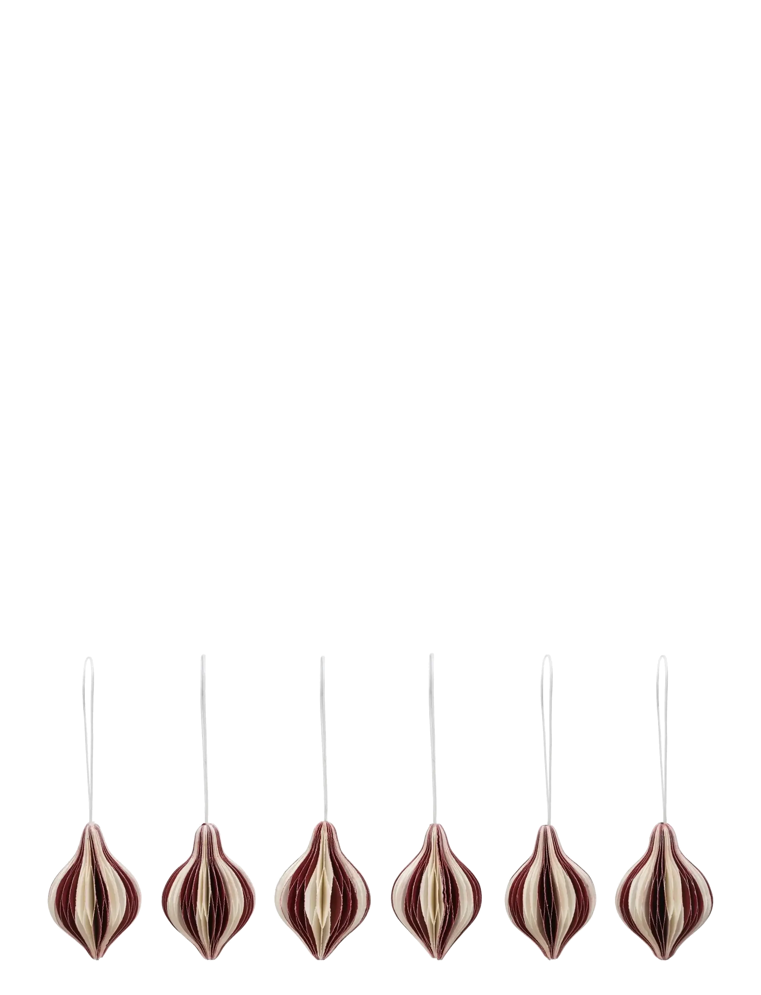 Broste Copenhagen Spira Ornament - Einrichtung - BURGUNDY/OFF WHITE / burgundy