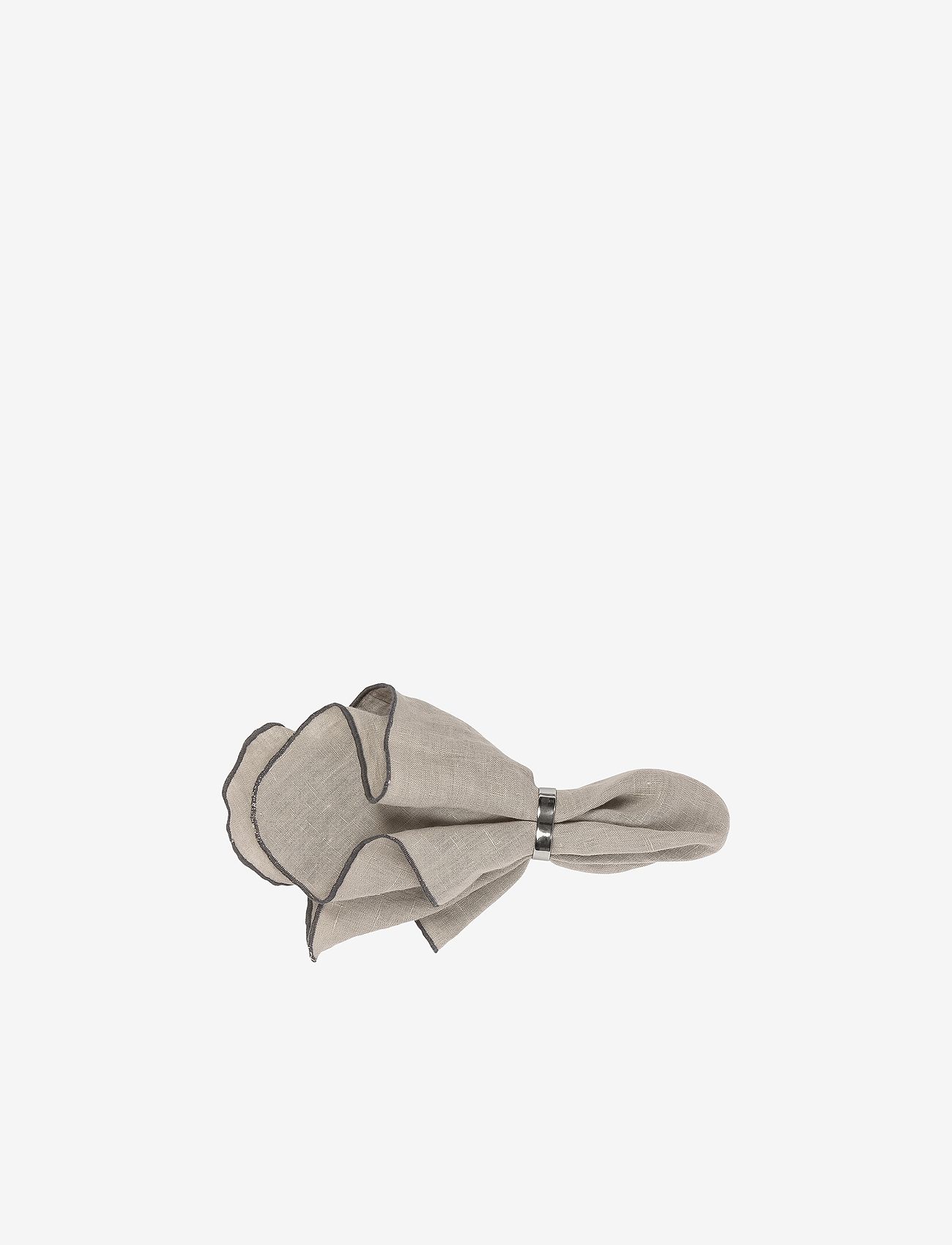 Broste Copenhagen - GRACIE Napkin - stoffservietten - linen, simply taupe - 0
