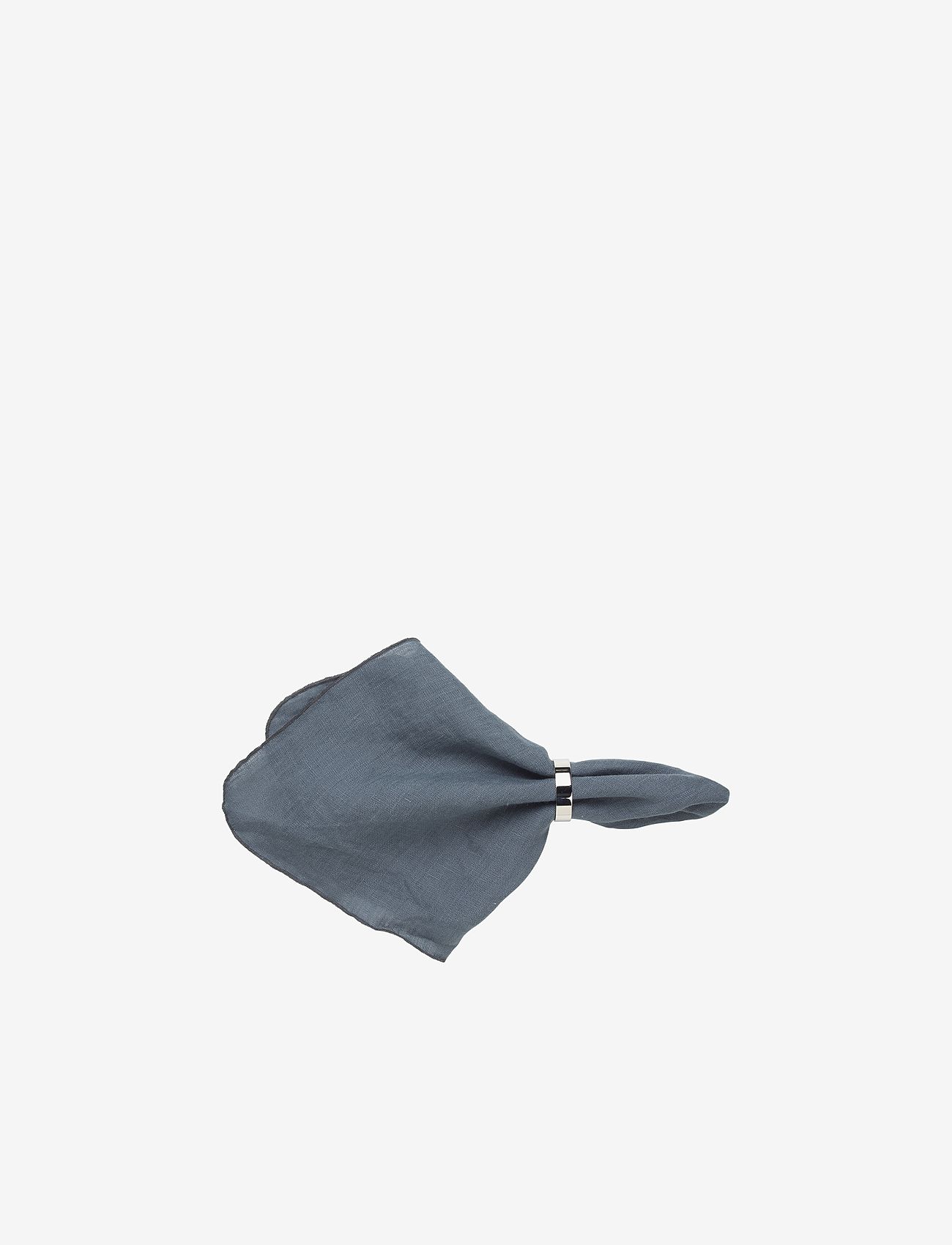Broste Copenhagen - GRACIE Napkin - linen- & cotton napkins - petrol blue - 0