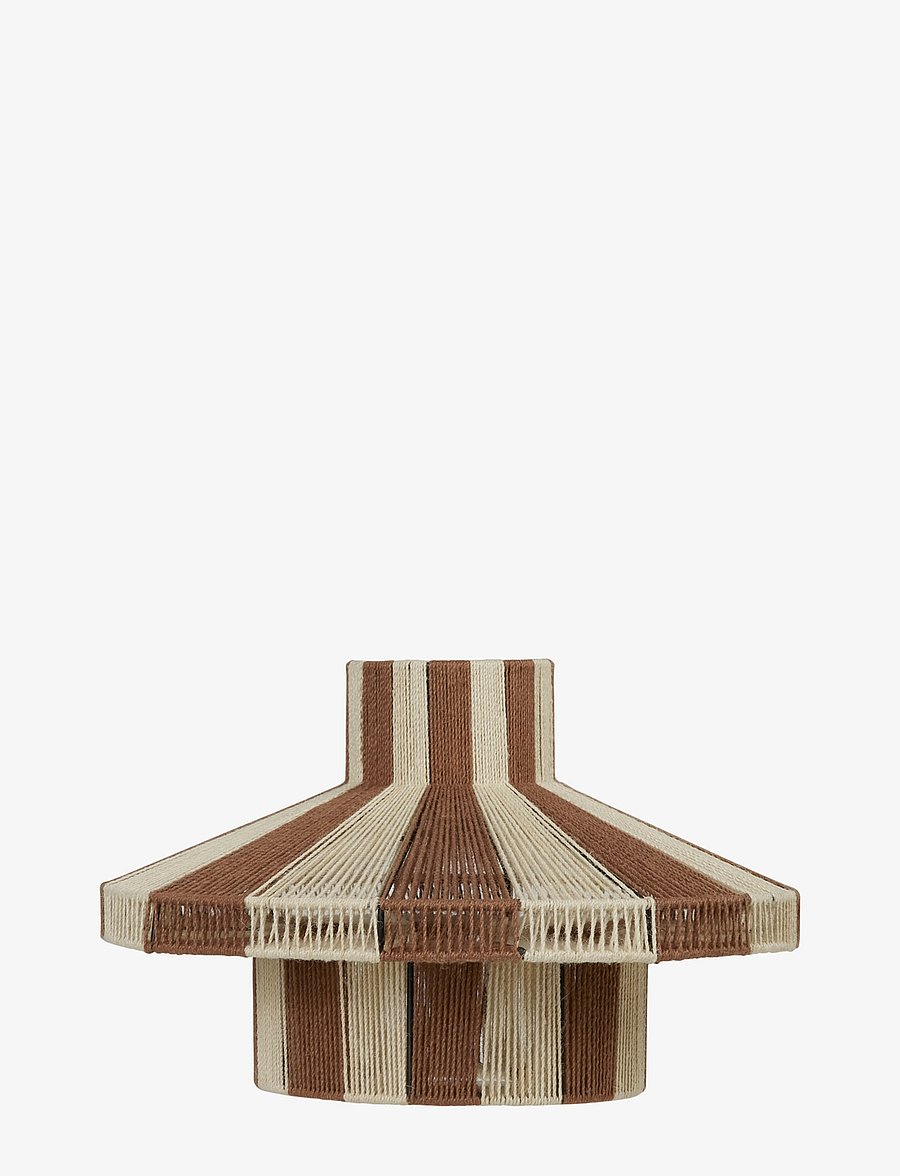 Broste Copenhagen - Diana Lampshade - abažūri - meerkat brown/light yellow - 0