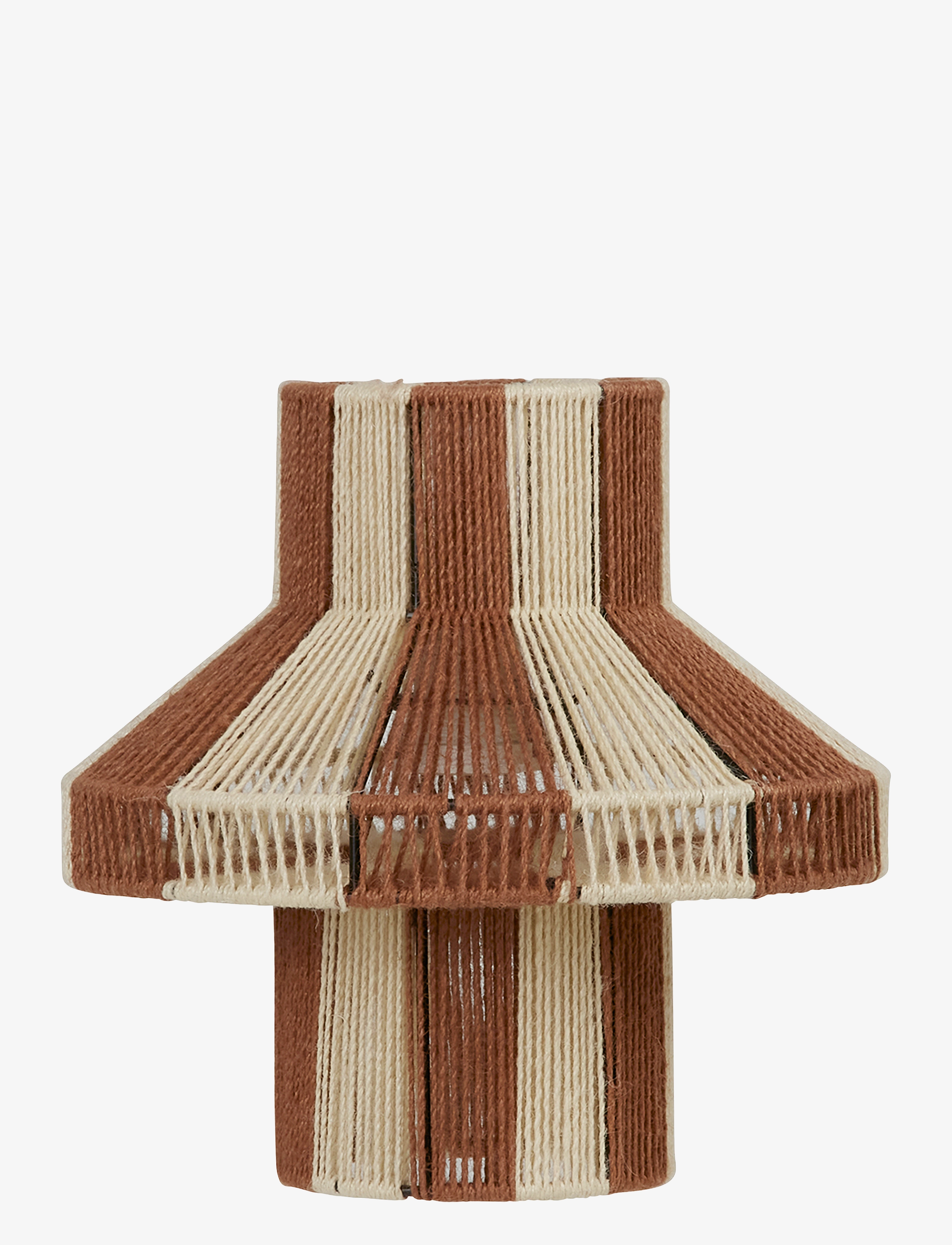 Broste Copenhagen Diana Lampshade - Lampu abažūri - MEERKAT BROWN/LIGHT YELLOW / beige