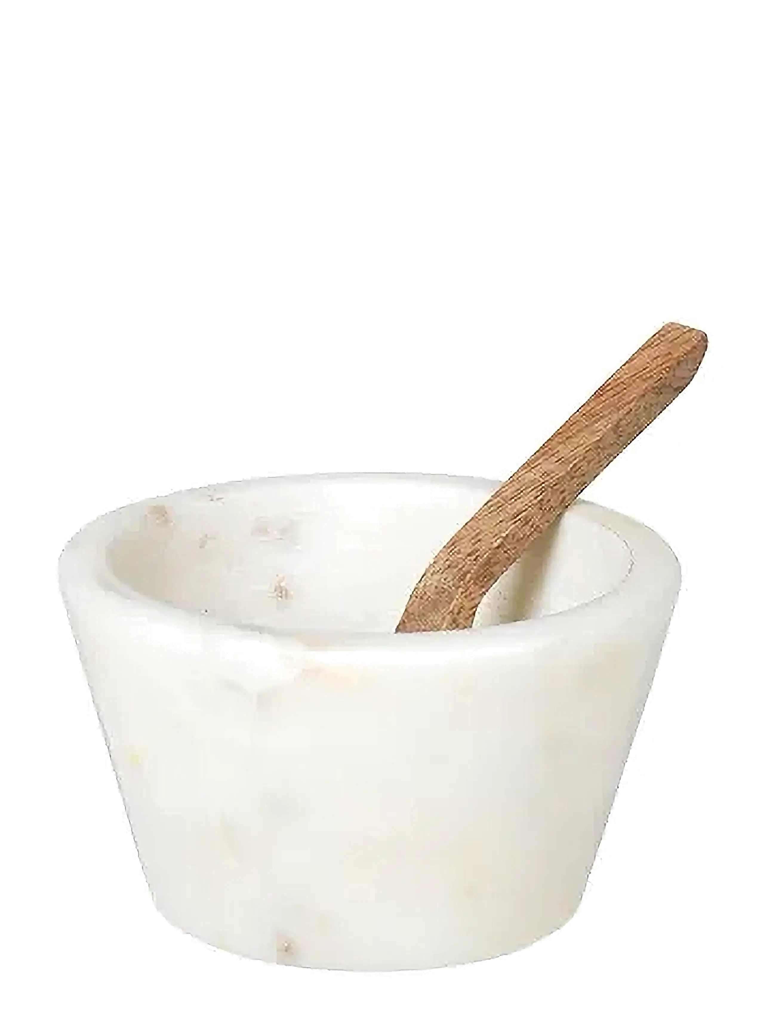 Broste Copenhagen Marina Bowl With Spoon, Sugar Skål, Creme, Str: Ø 7 CM