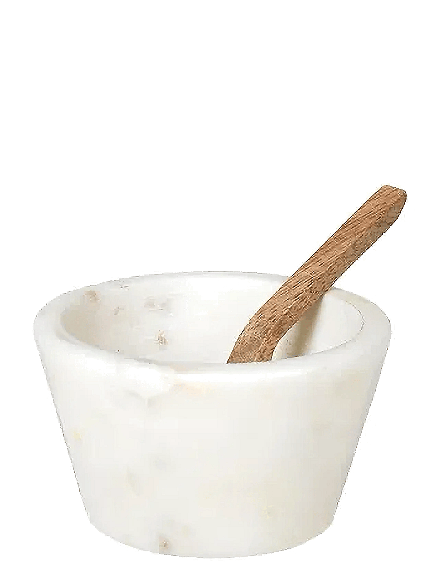 Broste Copenhagen - Marina Bowl with spoon - zuckerschalen - white - 0