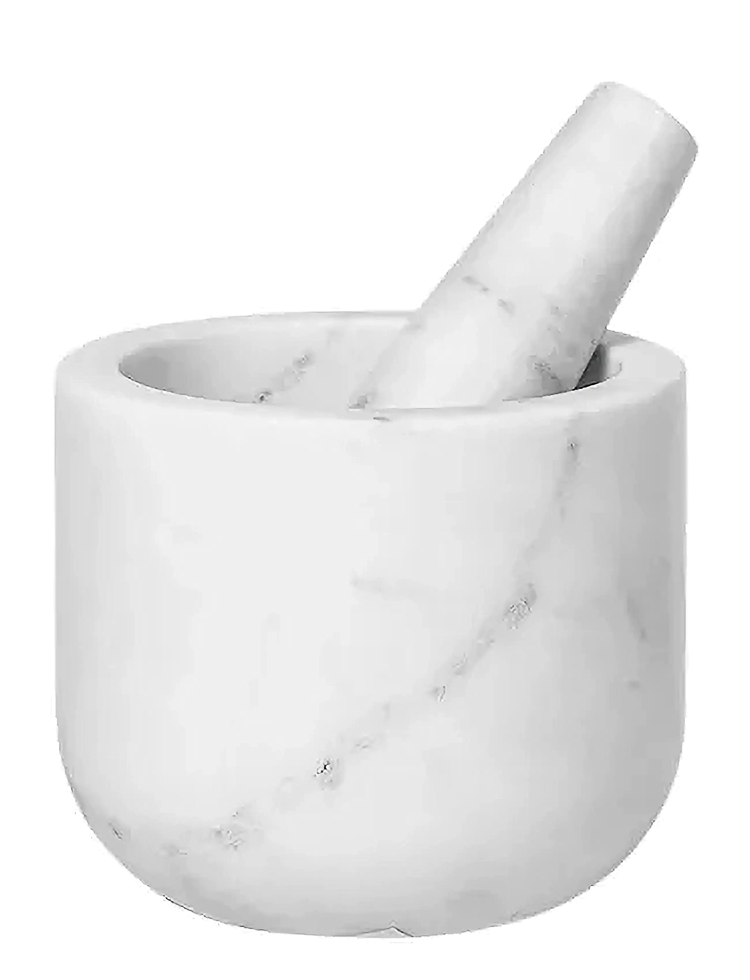 Broste Copenhagen Marina Mortar, Ø 12 cm, Grinders, Weiß - Spice Homeware