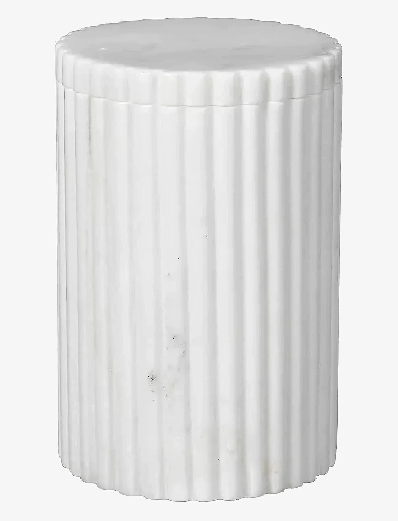 Broste Copenhagen - Platon Canister - aufbewahrungskörbe - white - 0