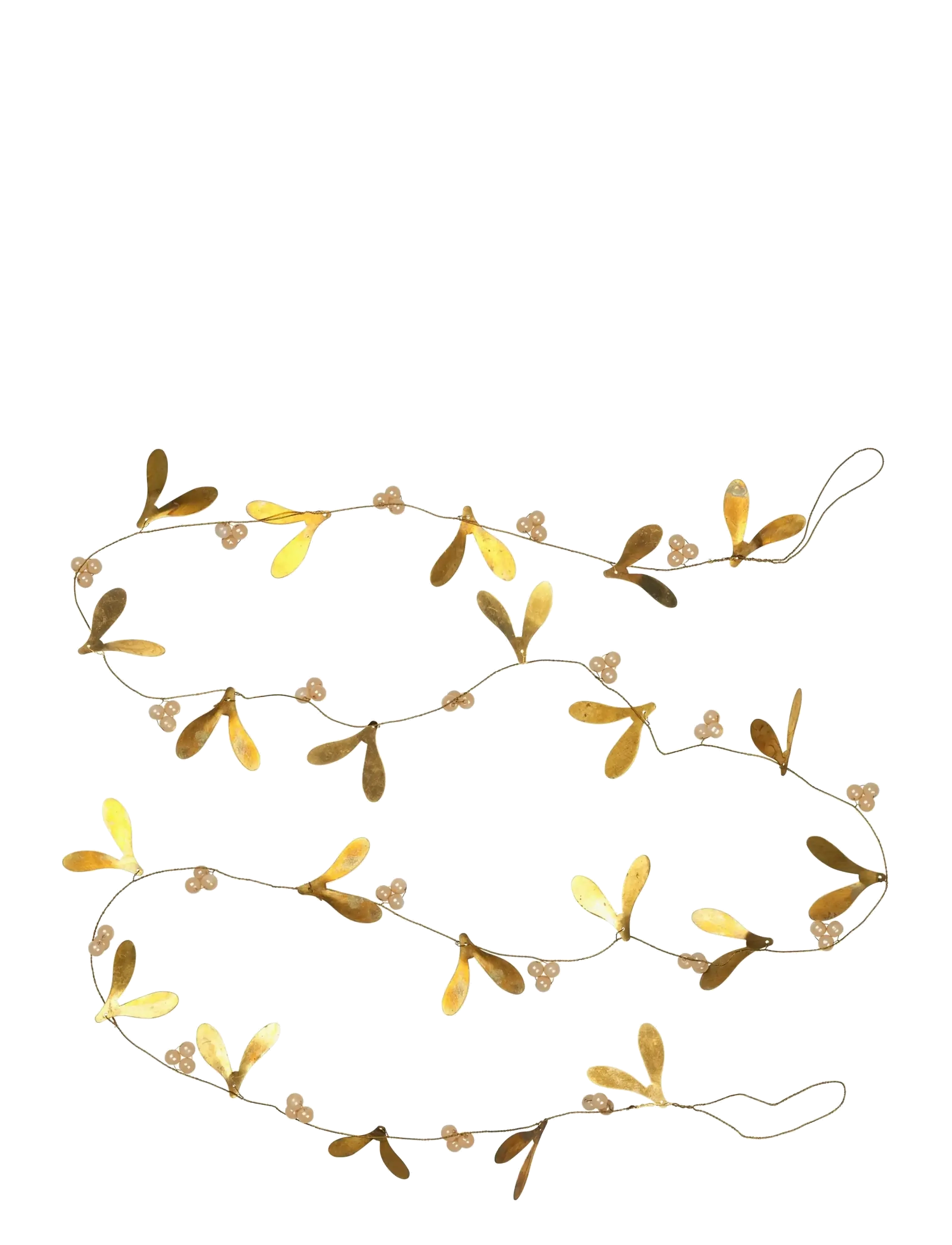 Broste Copenhagen Mistletoe Garland - Interior - IVORY / gold
