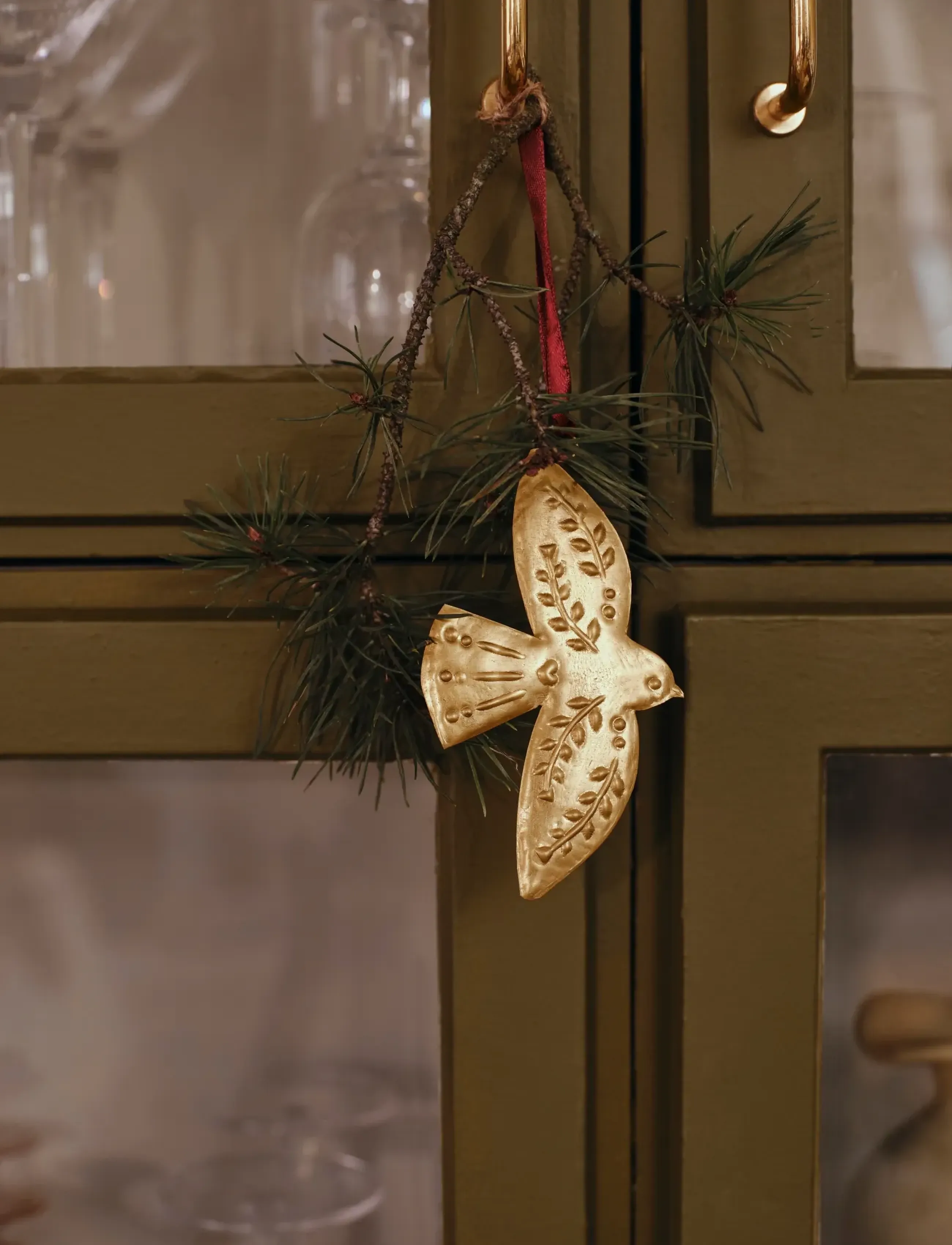 Broste Copenhagen - Saga Ornament - weihnachtskugeln - brass - 0
