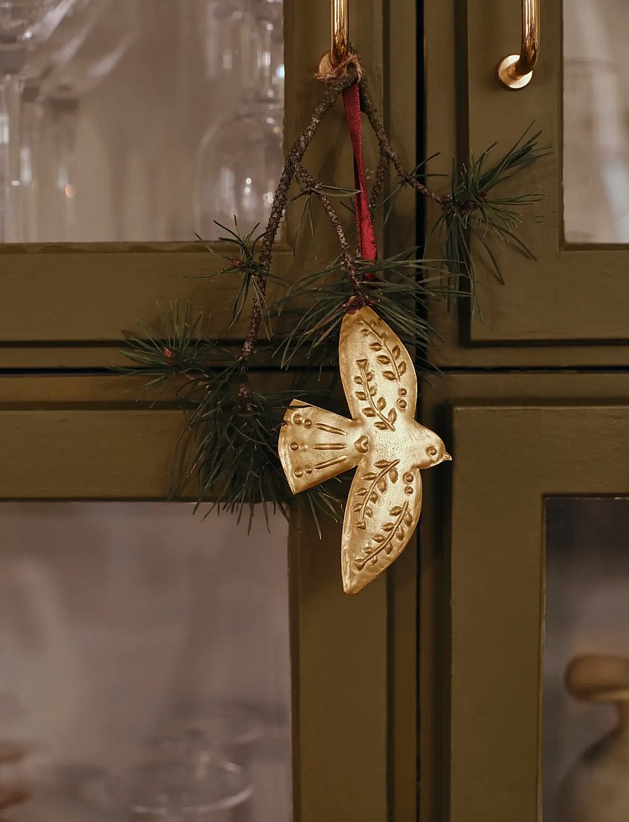 Broste Copenhagen - Saga Ornament - ziemassvētku konfekšu rotājumi - brass - 0