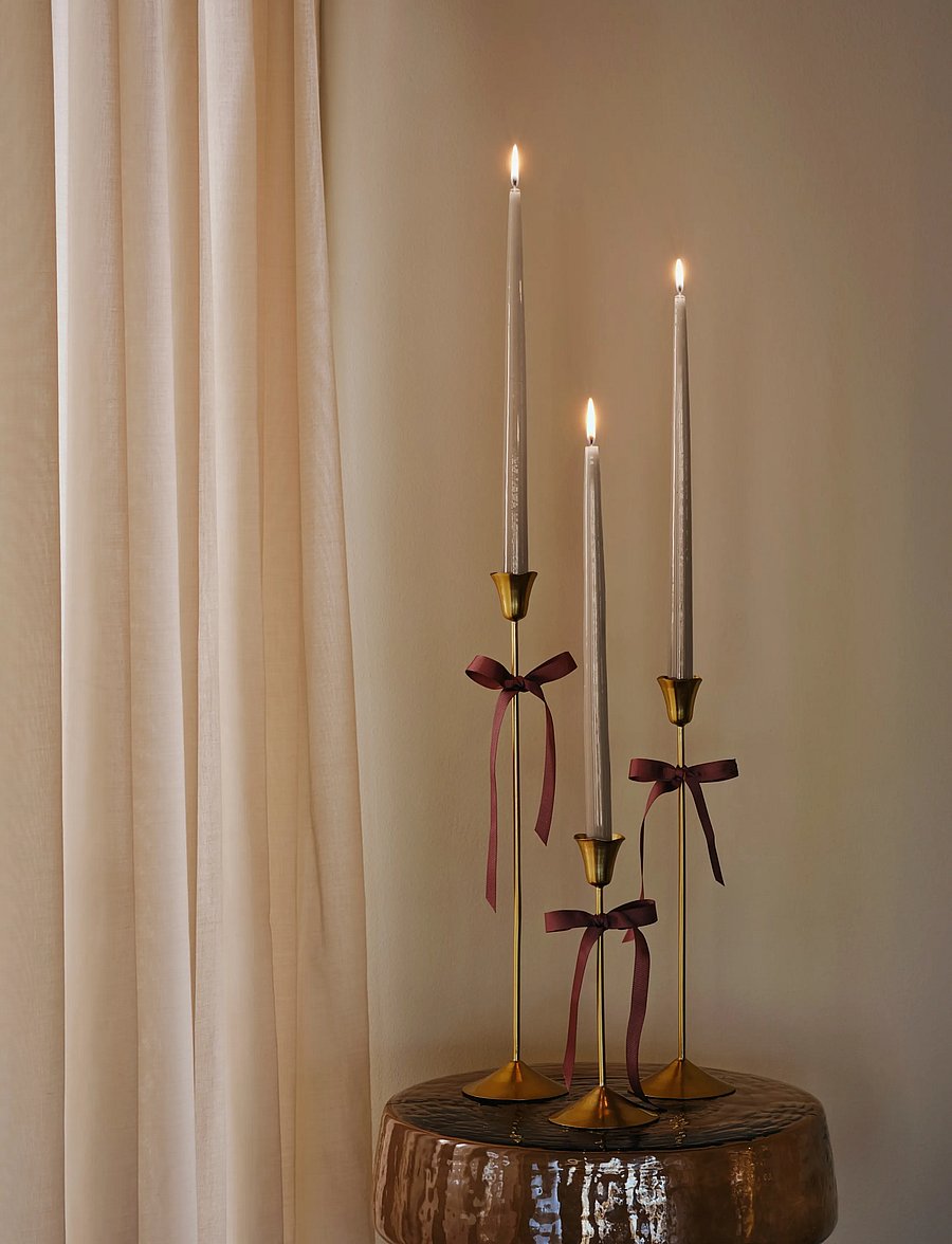 Broste Copenhagen - Ria Candle Holder - küünlajalad - metal finish - 0