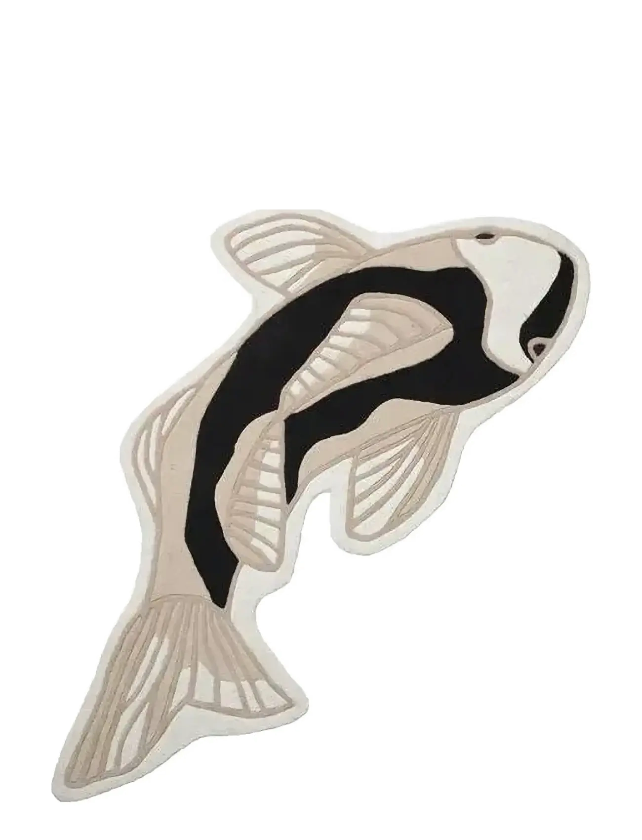 BROSTE COPENHAGEN Koi Rug Beige - L 97CM - Unisex