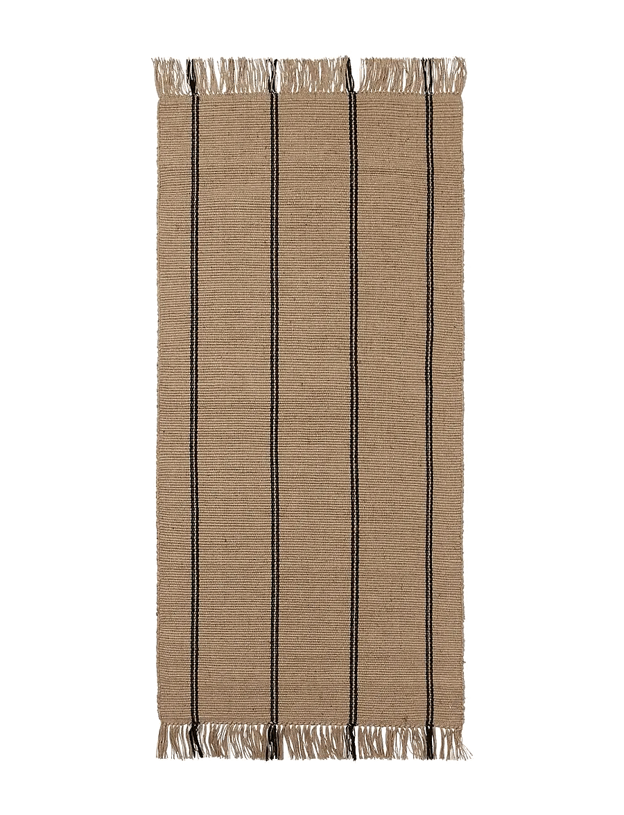 Broste Copenhagen - Yuki Rug - gaiteņa paklāji - black/natural - 1