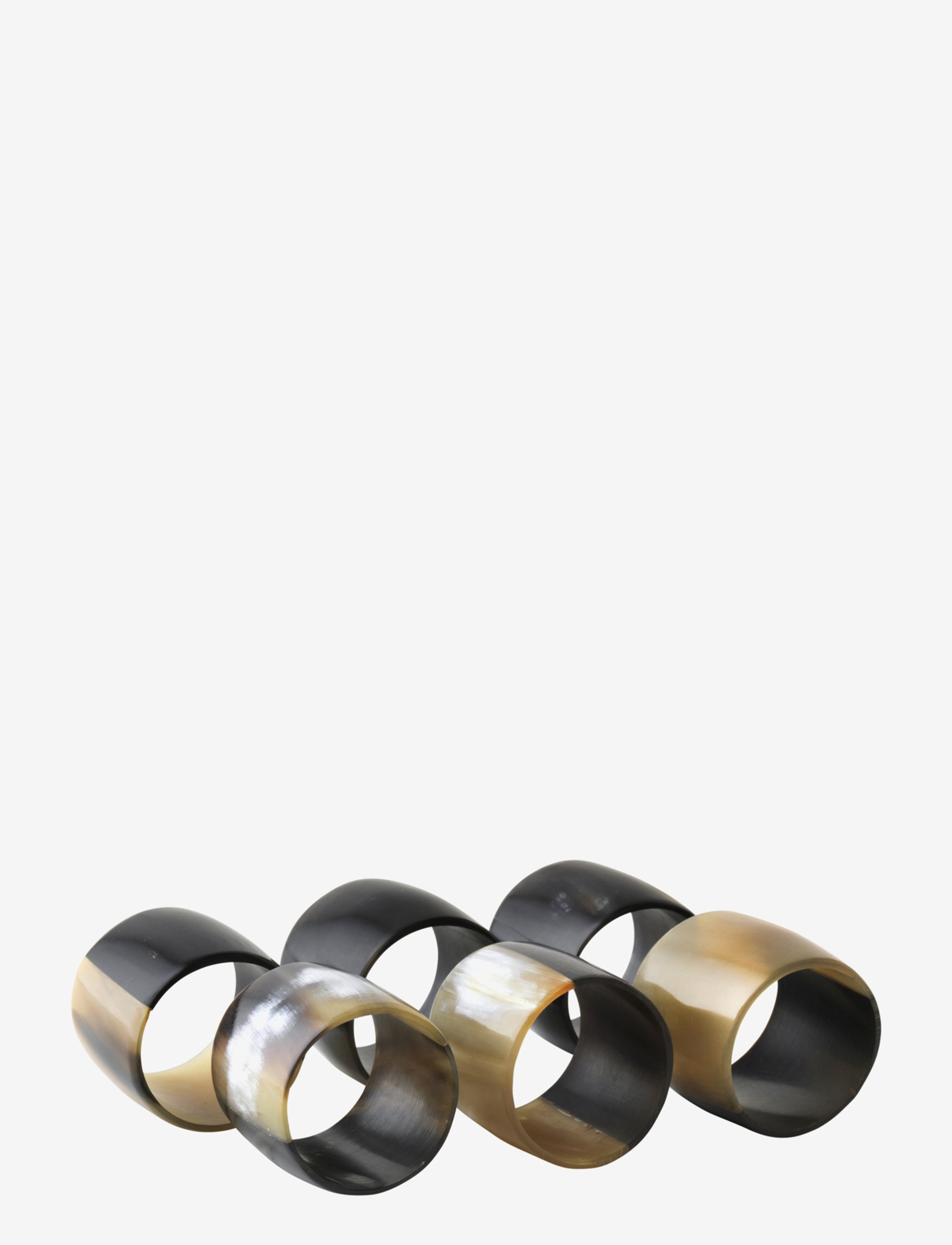BROSTE COPENHAGEN Servietring 'Jay' Horn Braun - One Size - Unisex