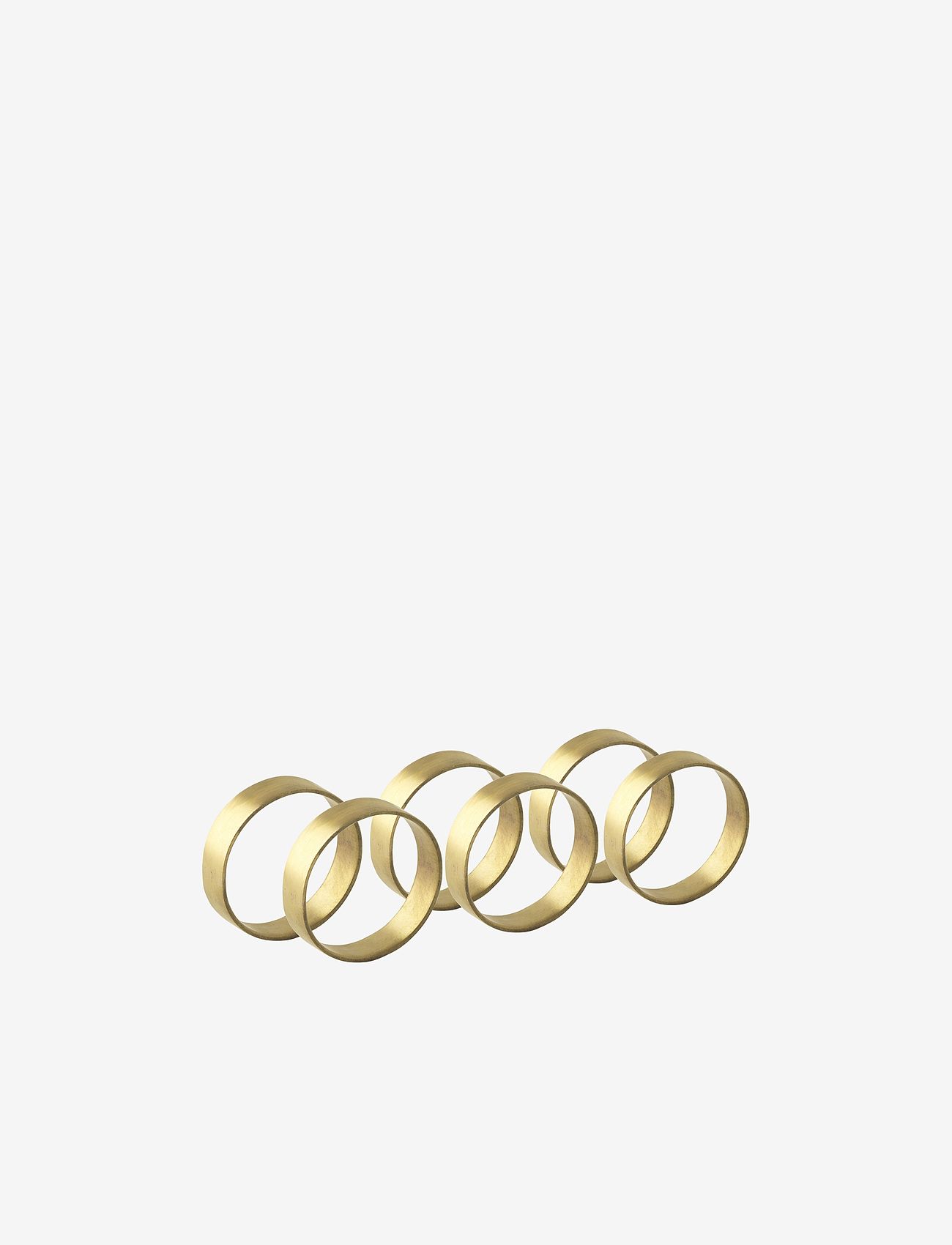 Broste Copenhagen - Napkin ring Ring 6-pack - osta hinna alusel - mat. brass - 0