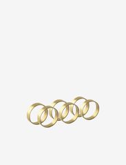 Broste Copenhagen - Napkin ring Ring 6-pack - servettringar & servettställ - mat. brass - 0