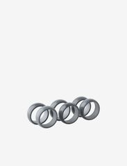 Broste Copenhagen - KIT Napkin ring 6-pack - servetėlių žiedai ir laikikliai - light grey - 0