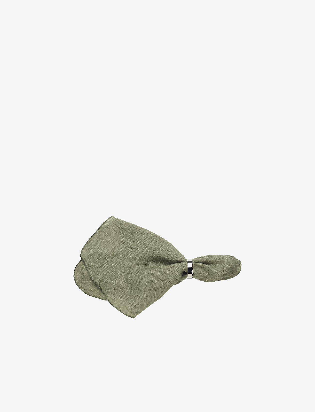 Broste Copenhagen - GRACIE Napkin - linen- & cotton napkins - thyme - 0