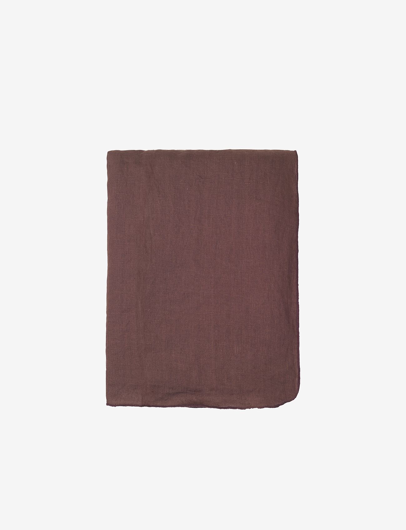 Broste Copenhagen - Table cloth Gracie - tablecloths & runners - linen, aubergine - 0