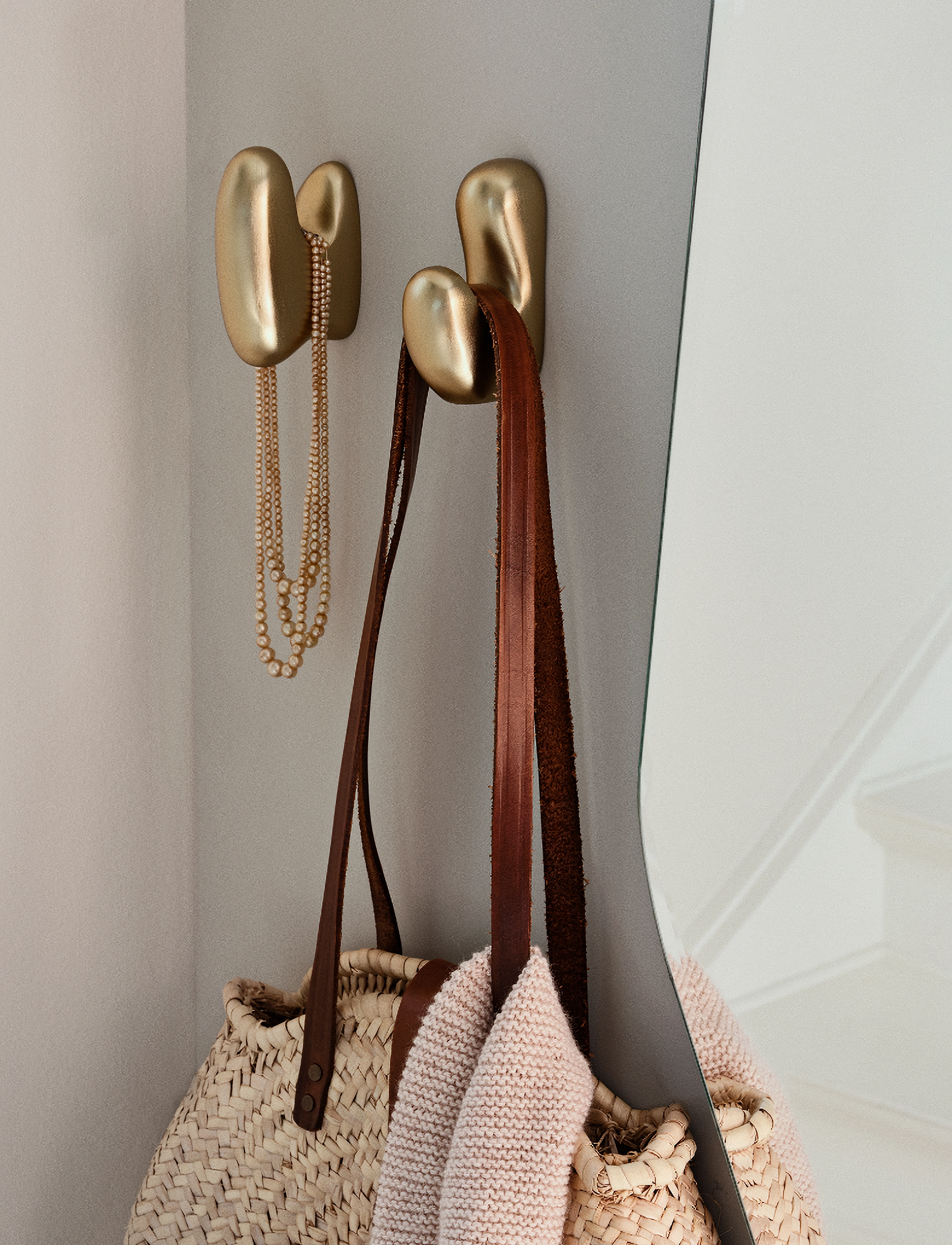 Broste Copenhagen Roberta Knage, 7 cm, Gold, Knager Og Knopper > Knager, Unisex