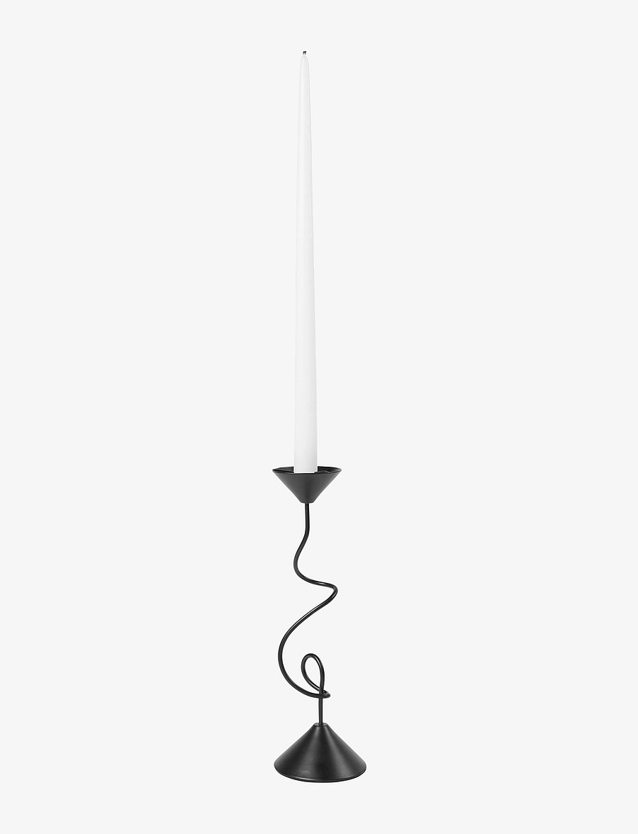Broste Copenhagen - Selma Candle Holder - küünlajalad - black - 2