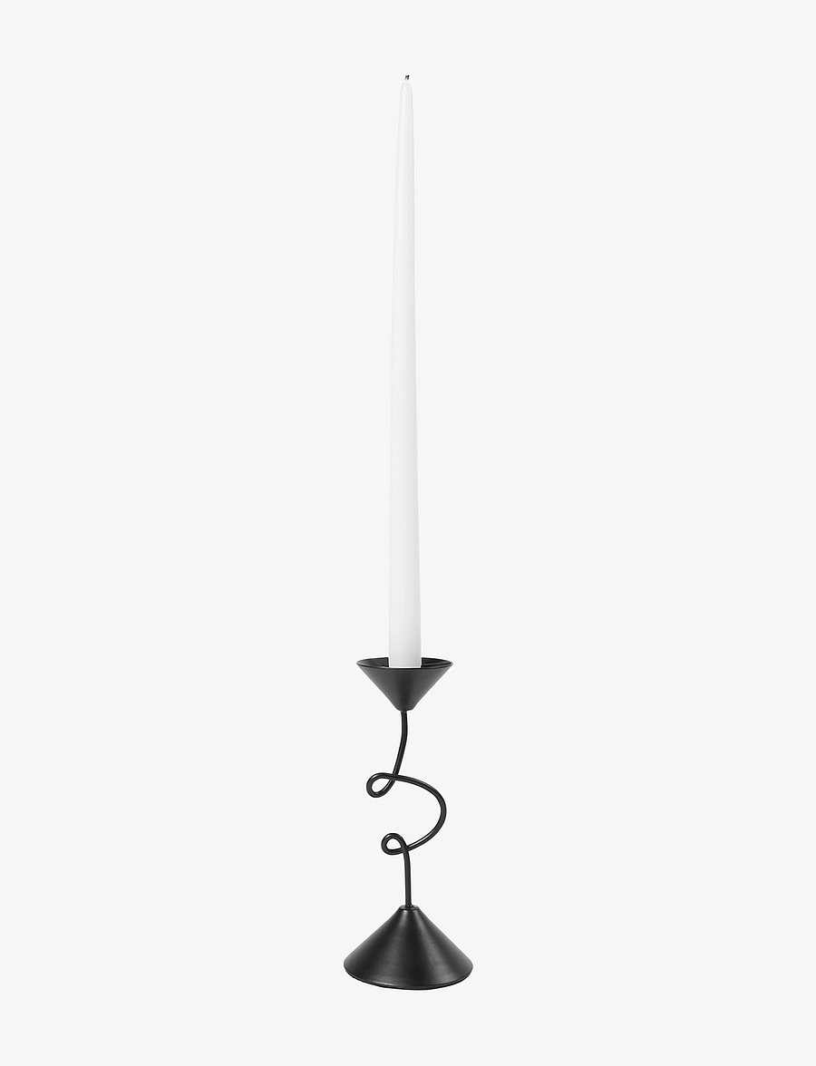 Broste Copenhagen - Selma Candle Holder - küünlajalad - black - 2