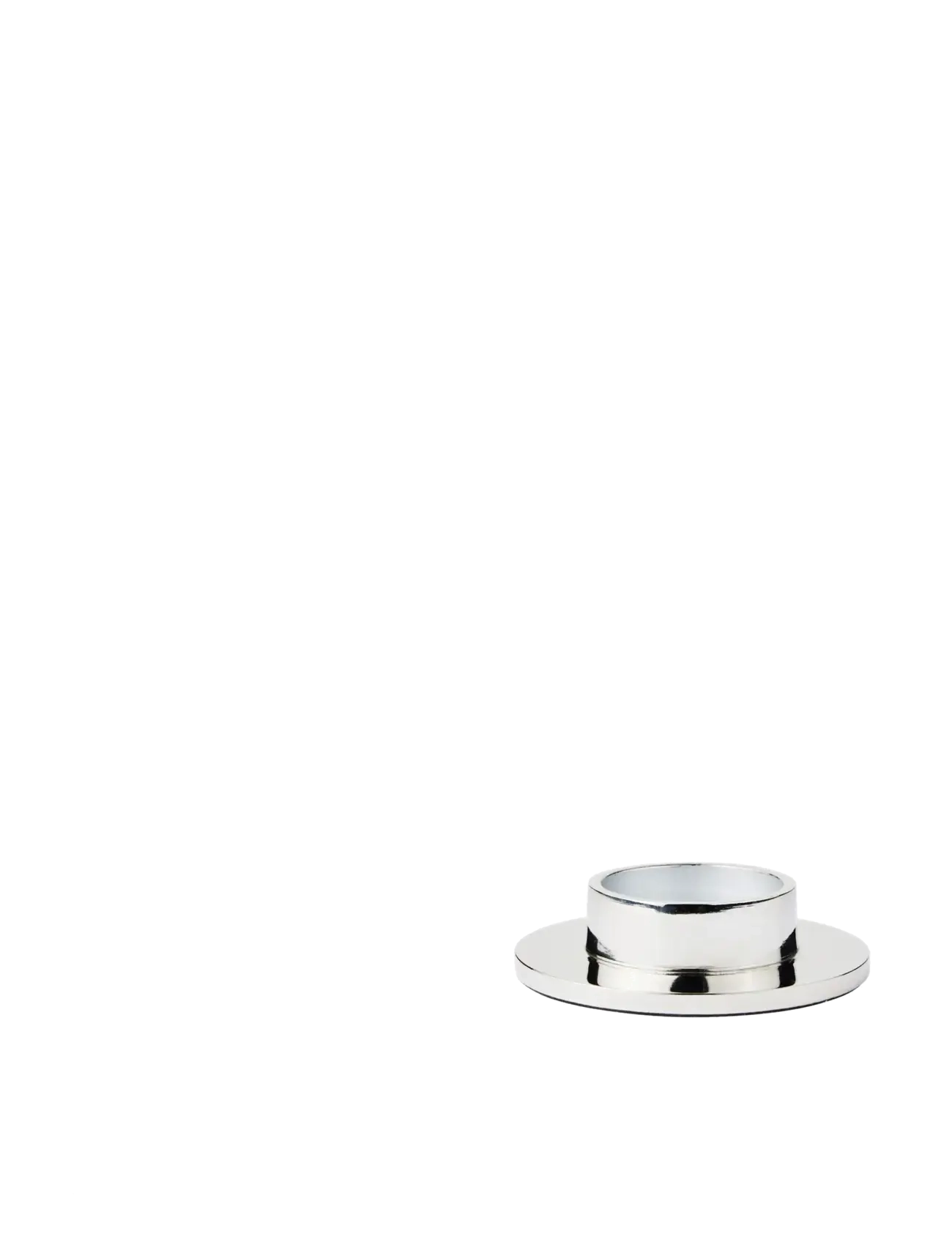 Broste Copenhagen Maro Candle Holder, H4 cm, Candlesticks & Lanterns, Silber - Tealight Holders, Homeware
