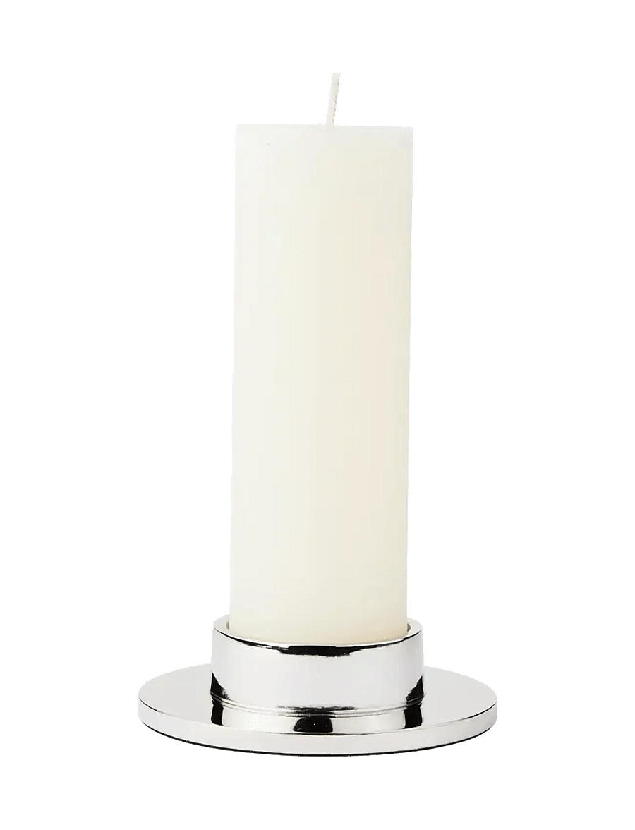 Broste Copenhagen - Maro Candle Holder - Žvakidės - silver finish - 1