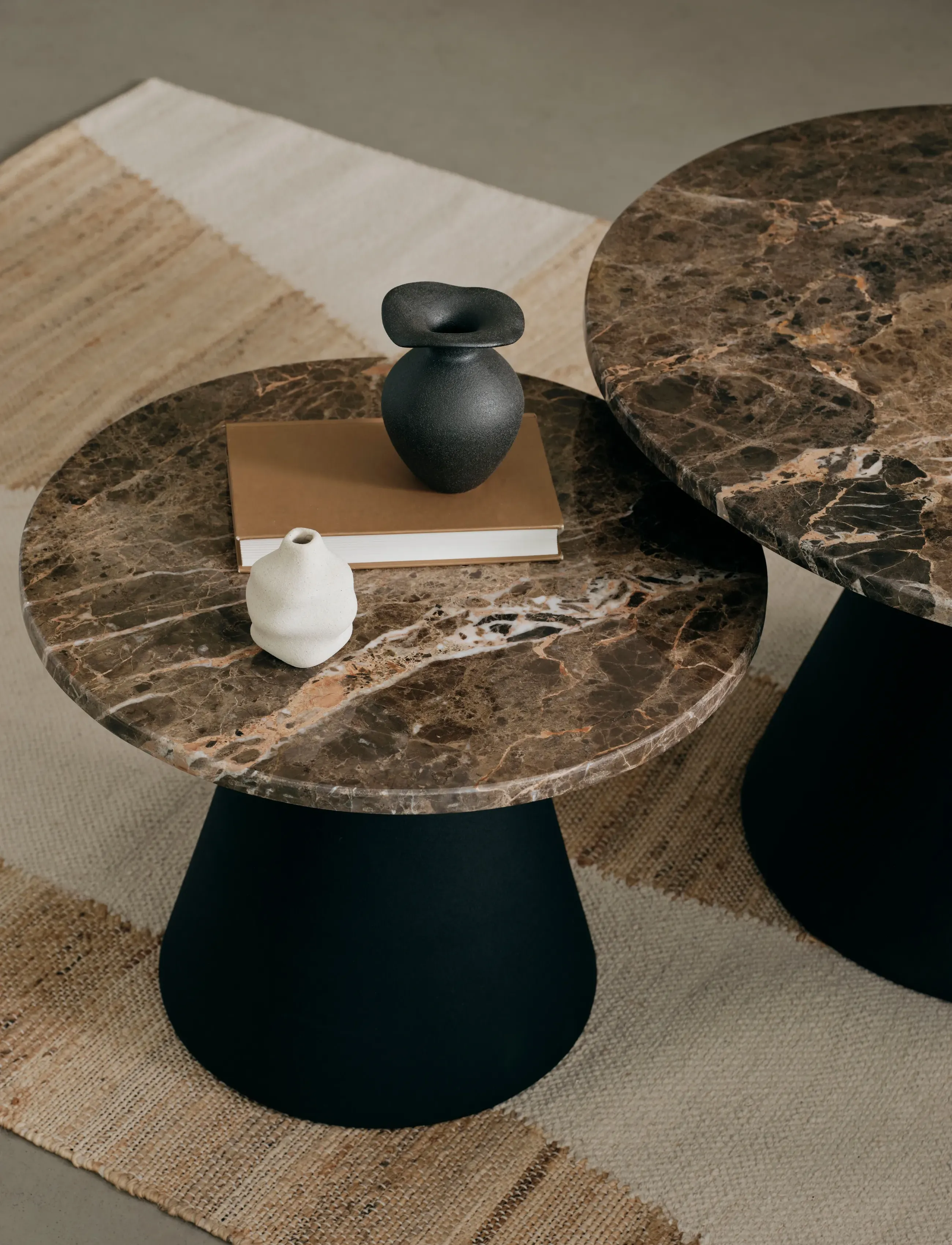 Broste Copenhagen Miro Table, H 45 cm, Brown, Borde > Sideborde Og Små Borde, Unisex