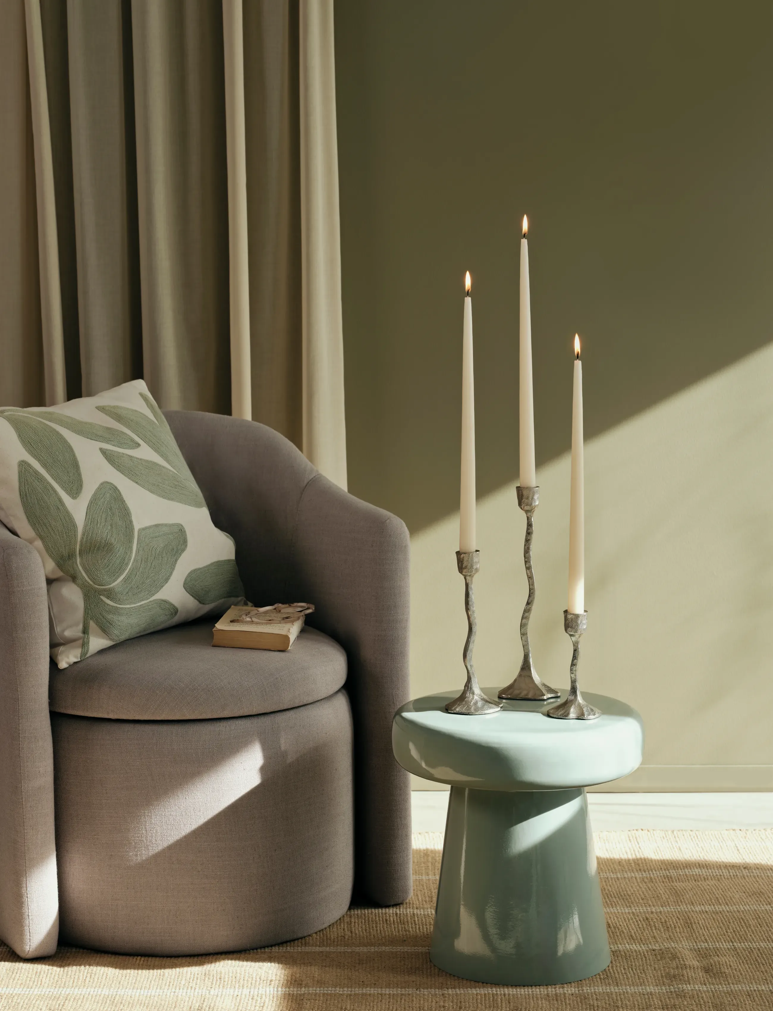 Broste Copenhagen Jelly Side Table, H 36 cm, Tables, Grün - Tables & Small Homeware