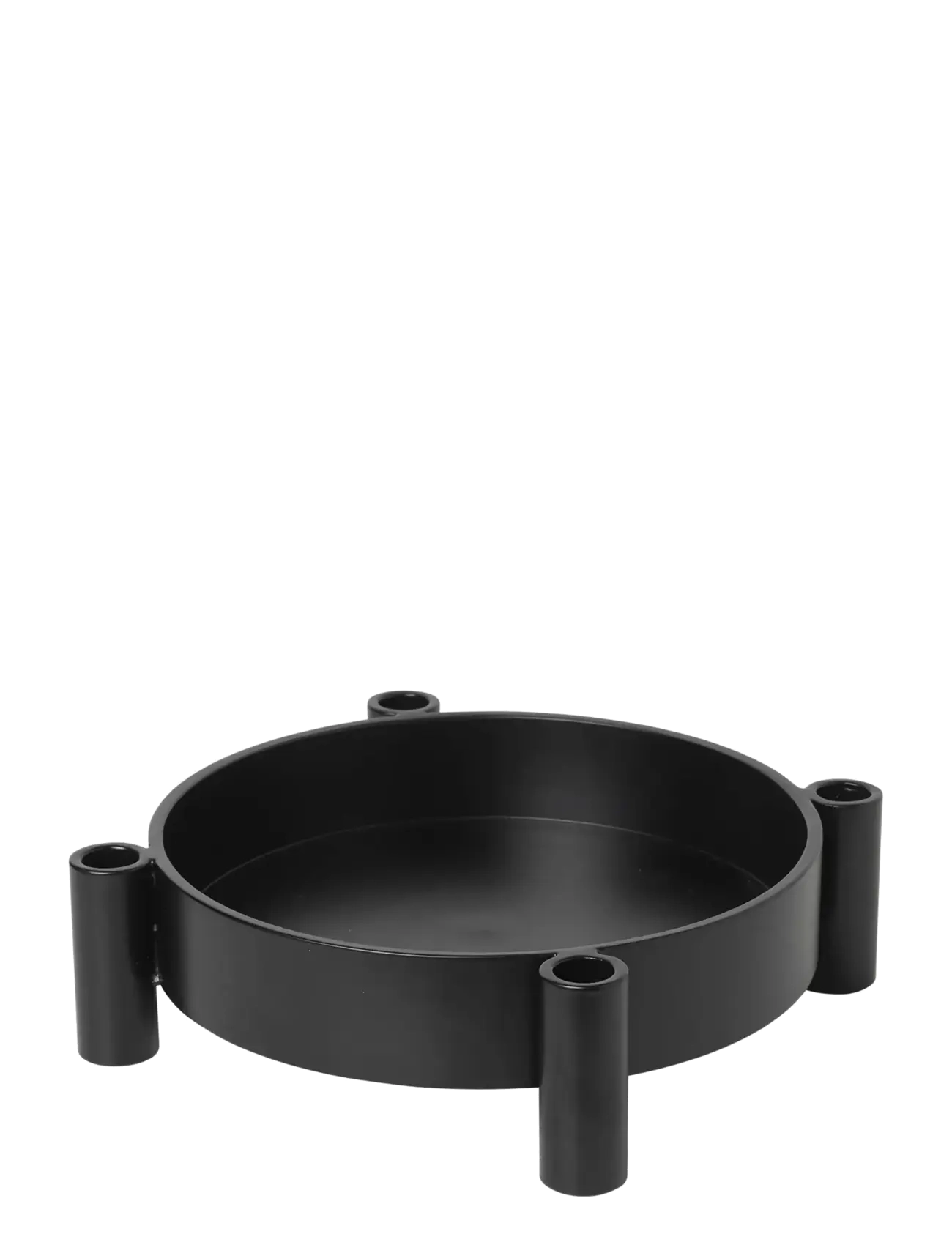 Broste Copenhagen Silke Candle Holder - Broste Copenhagen - BLACK / black
