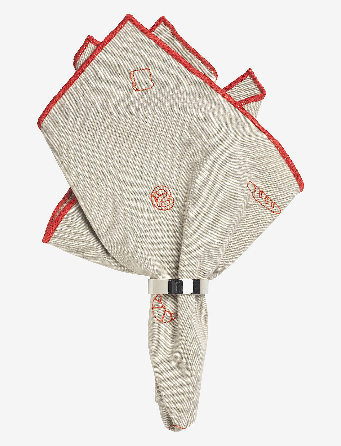 Broste Copenhagen - Bread Napkin - pumpkin orange - 0