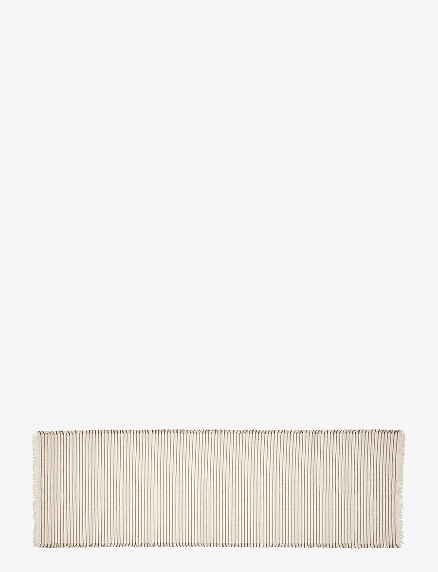 Broste Copenhagen - Elouise Table Runner - laudlinad - off white/fungi grey - 0