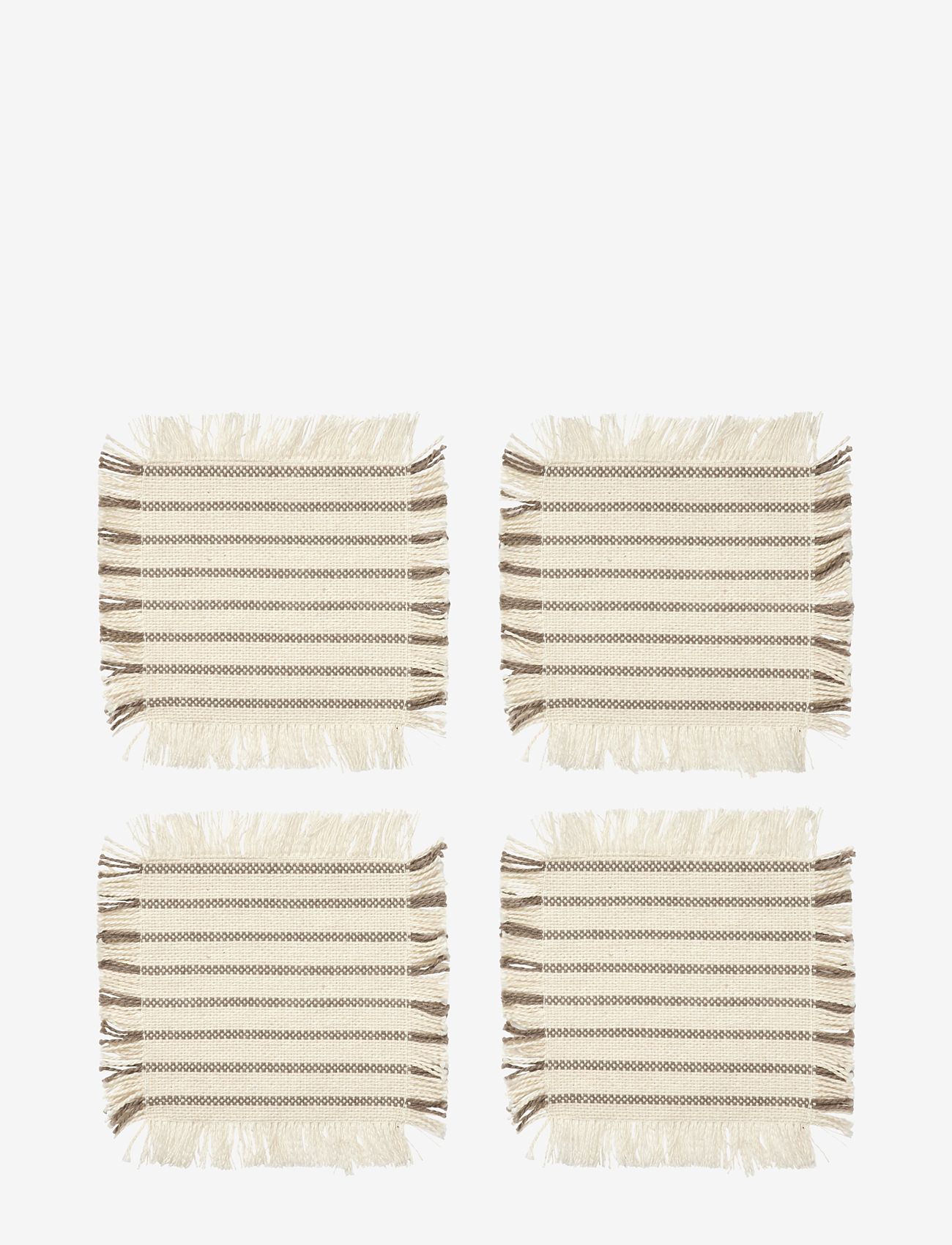 Broste Copenhagen - Elouise Coaster - nach preis einkaufen - off white/fungi grey - 0