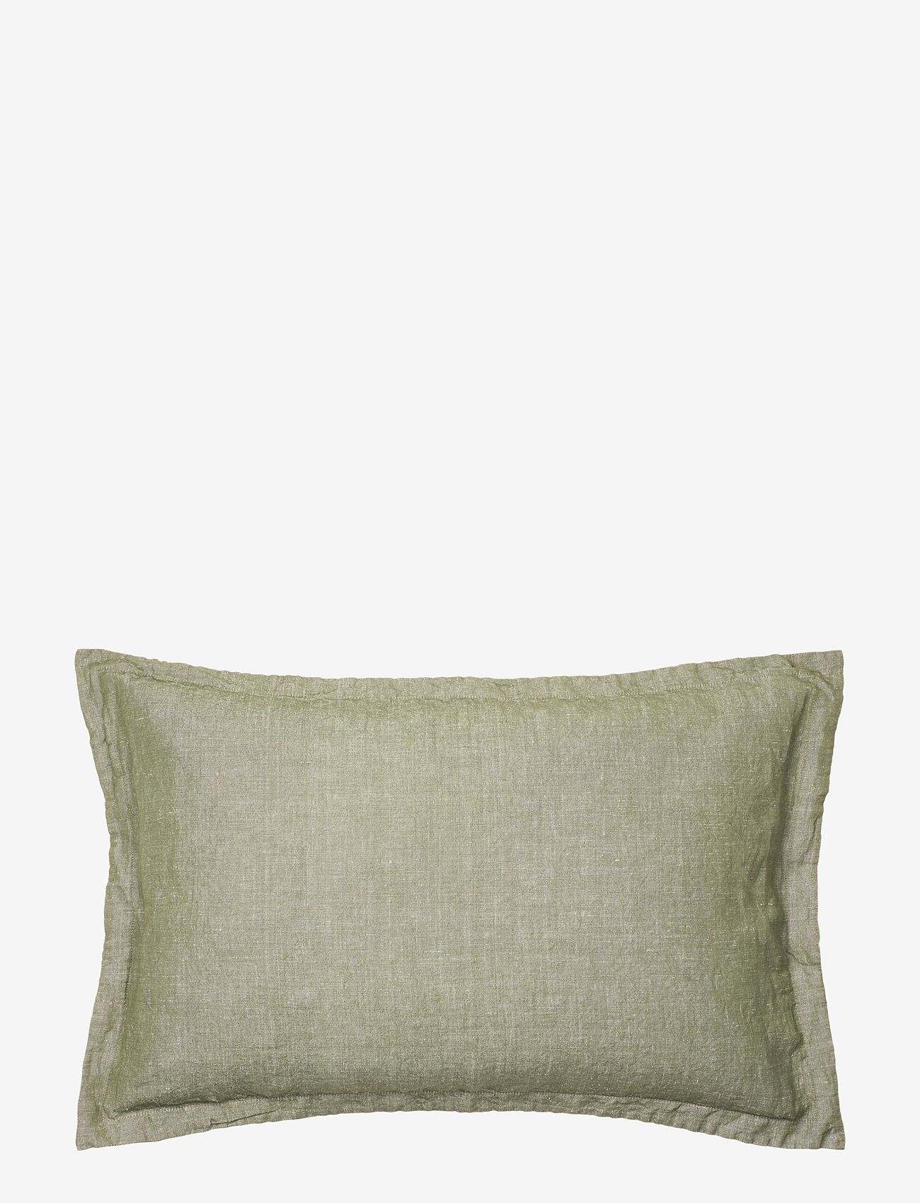 Broste Copenhagen - Linn Cushion Cover - kussenovertrekken - grape leaf green - 1