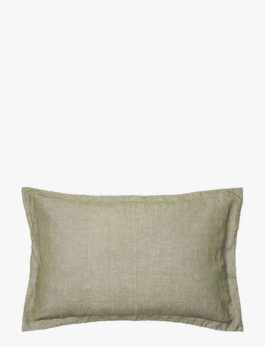 Broste Copenhagen - Linn Cushion Cover - padjakatted - grape leaf green - 1