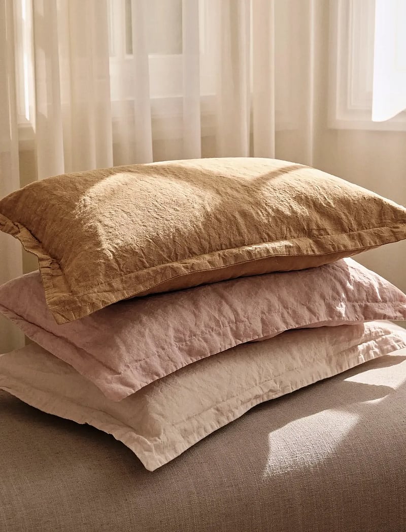 Broste Copenhagen - Linn Cushion Cover - kussenovertrekken - castle beige - 0