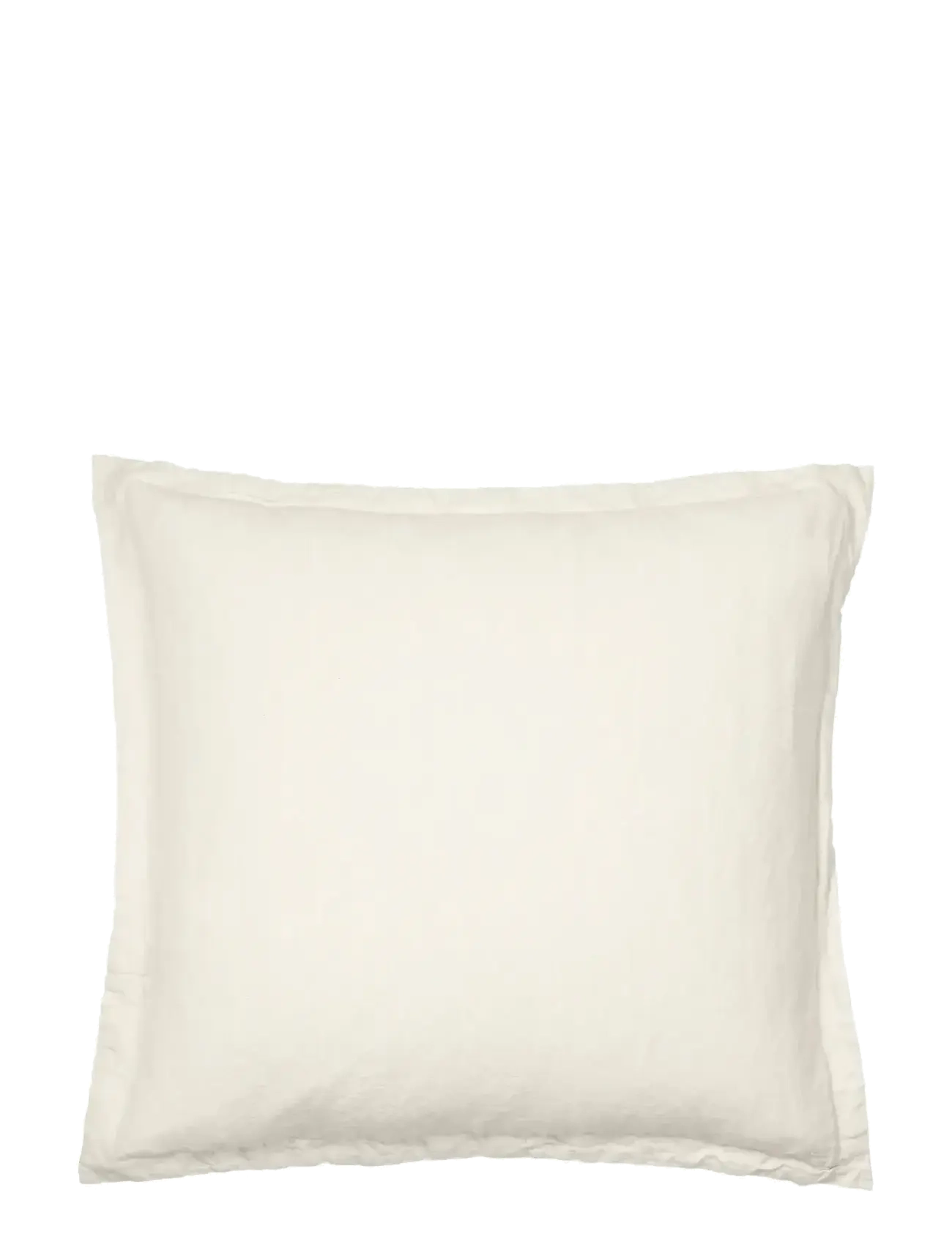 Broste Copenhagen Linn Cushion Cover - Tekstiler - CASTLE BEIGE / cream