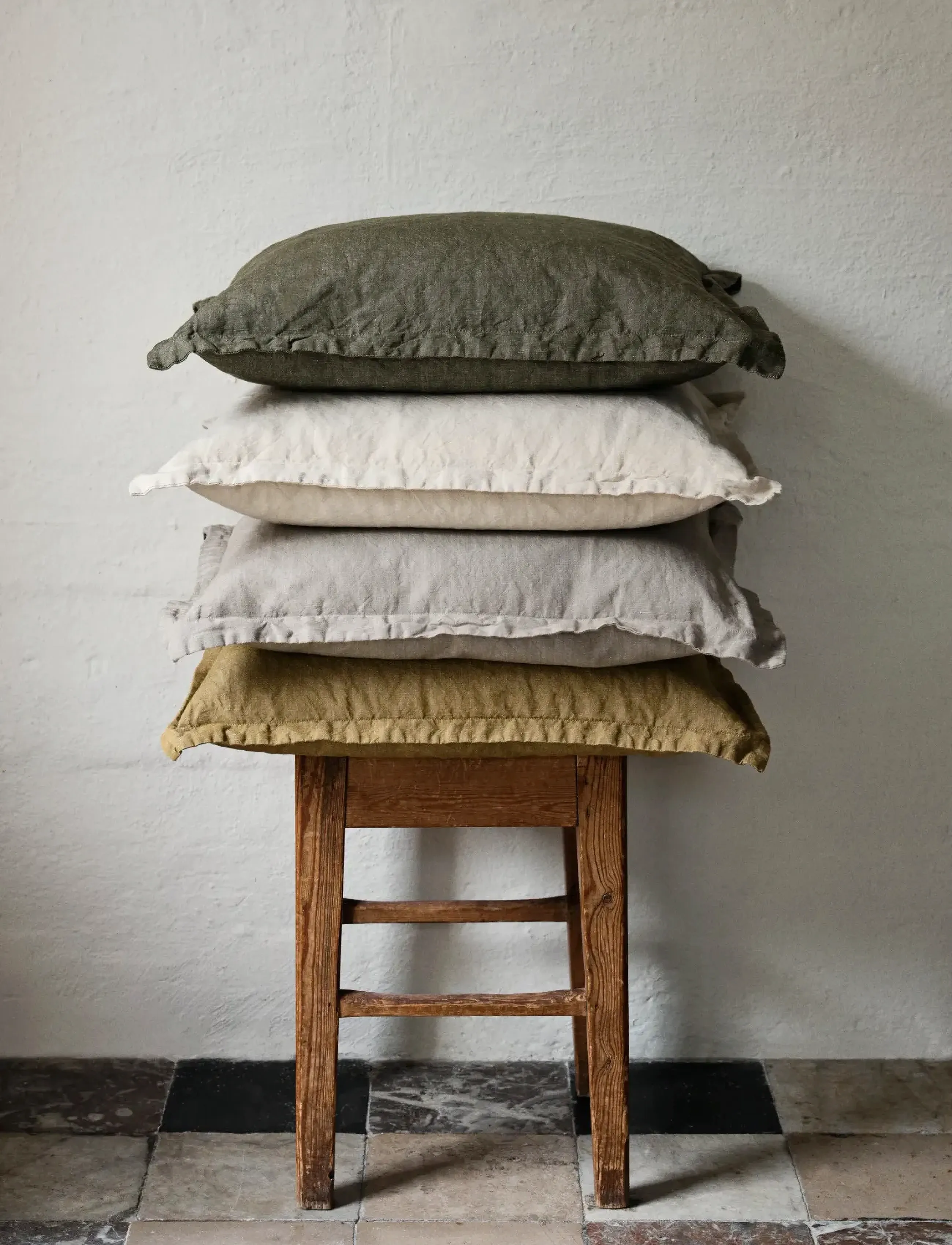 Broste Copenhagen Linn Cushion Cover, 50X50 cm, Cushions & Blankets, Creme - Covers, Homeware