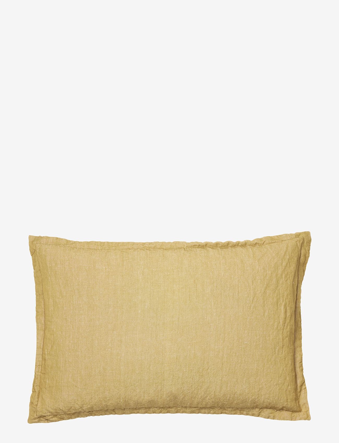 Broste Copenhagen - Linn Cushion Cover - kopfkissenbezüge - dull gold - 0
