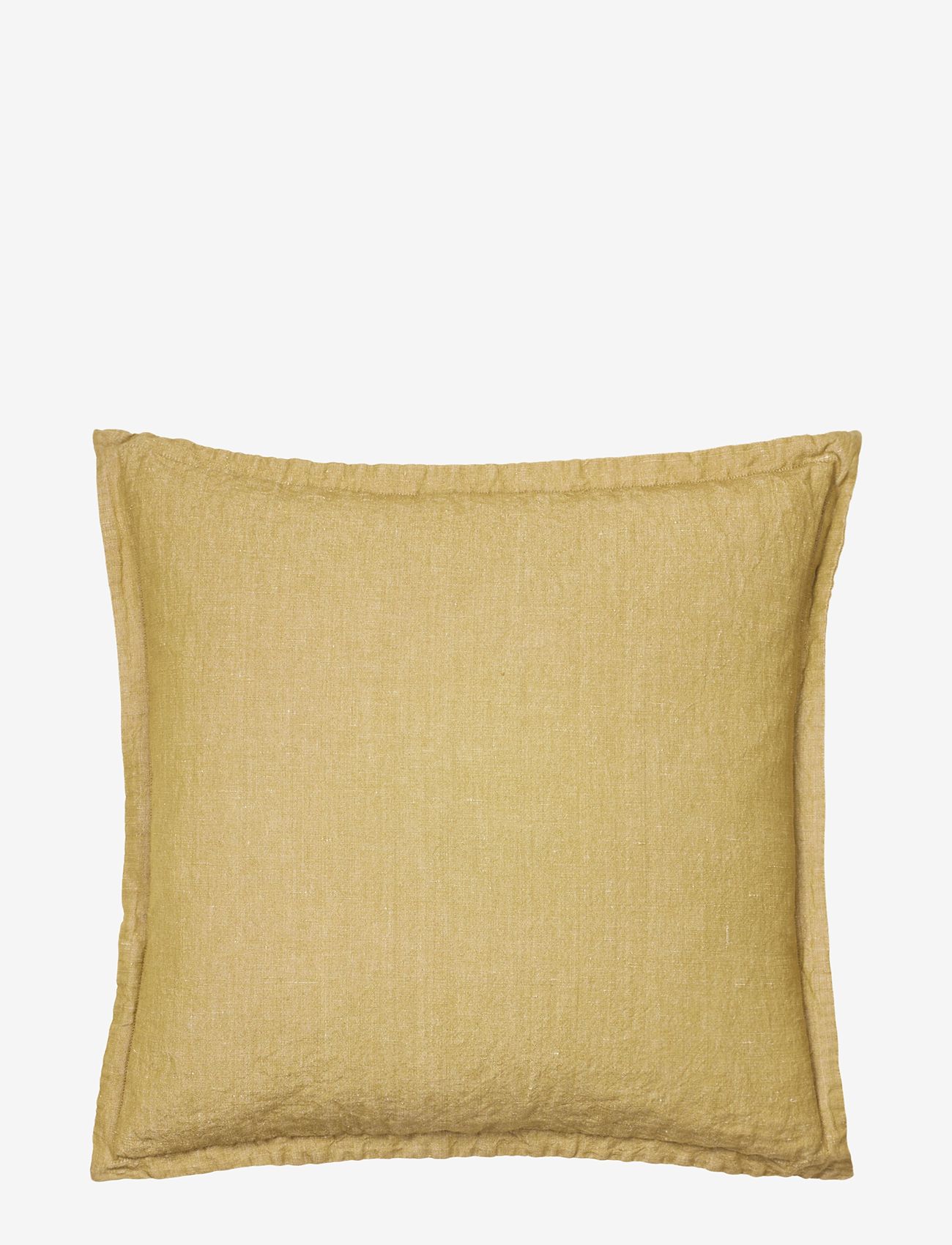 Broste Copenhagen - Linn Cushion Cover - kuddfodral - dull gold - 0