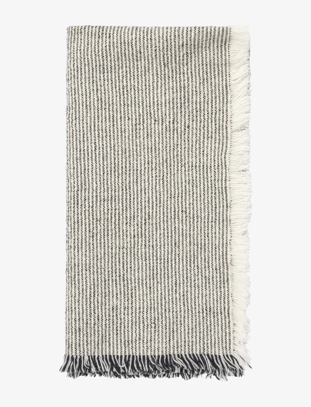 Broste Copenhagen - Elouise Napkin - stoffservietten - black/off white - 1