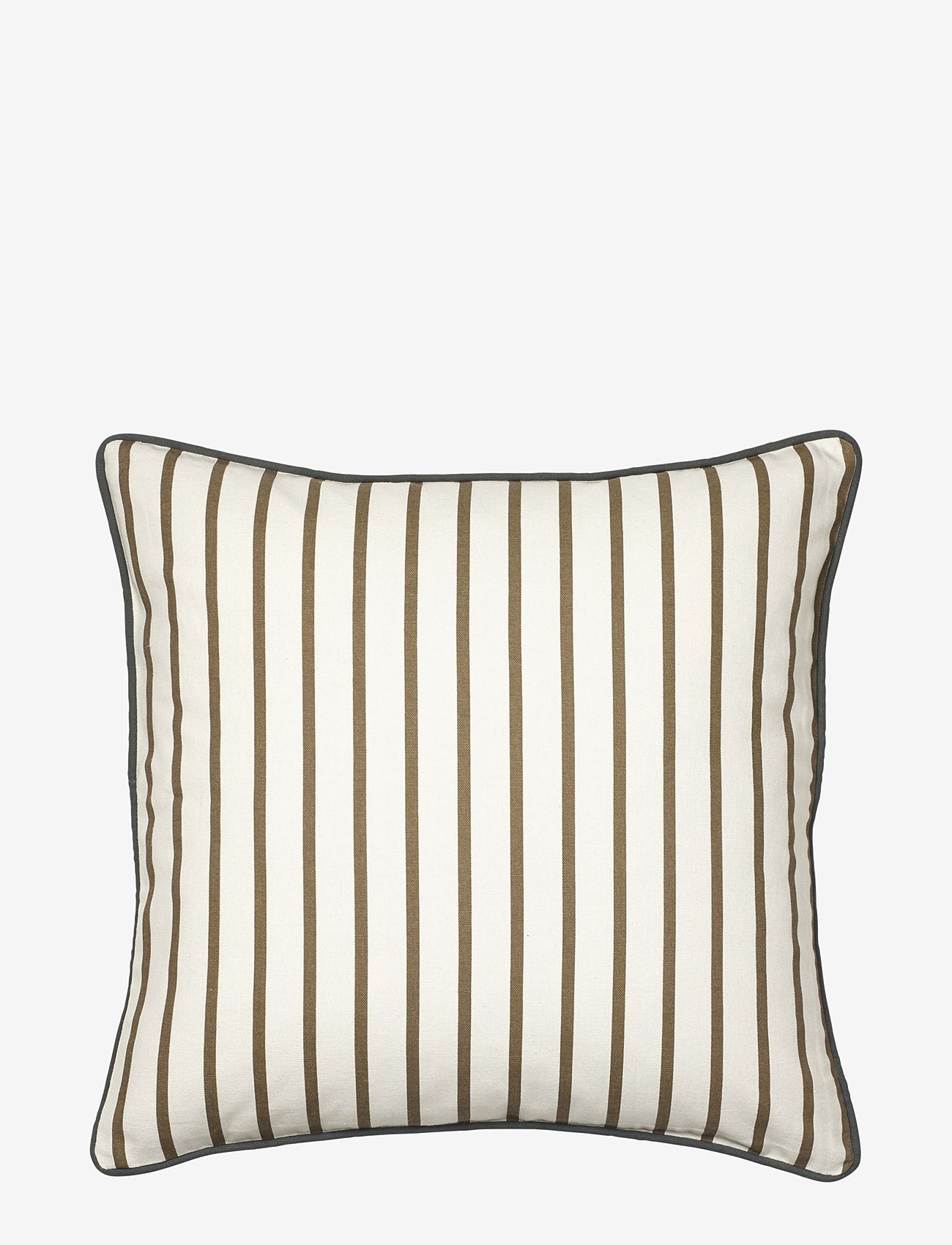 Broste Copenhagen - Franca Cushion Cover - kissenbezüge - kangaroo brown/castle beige - 1